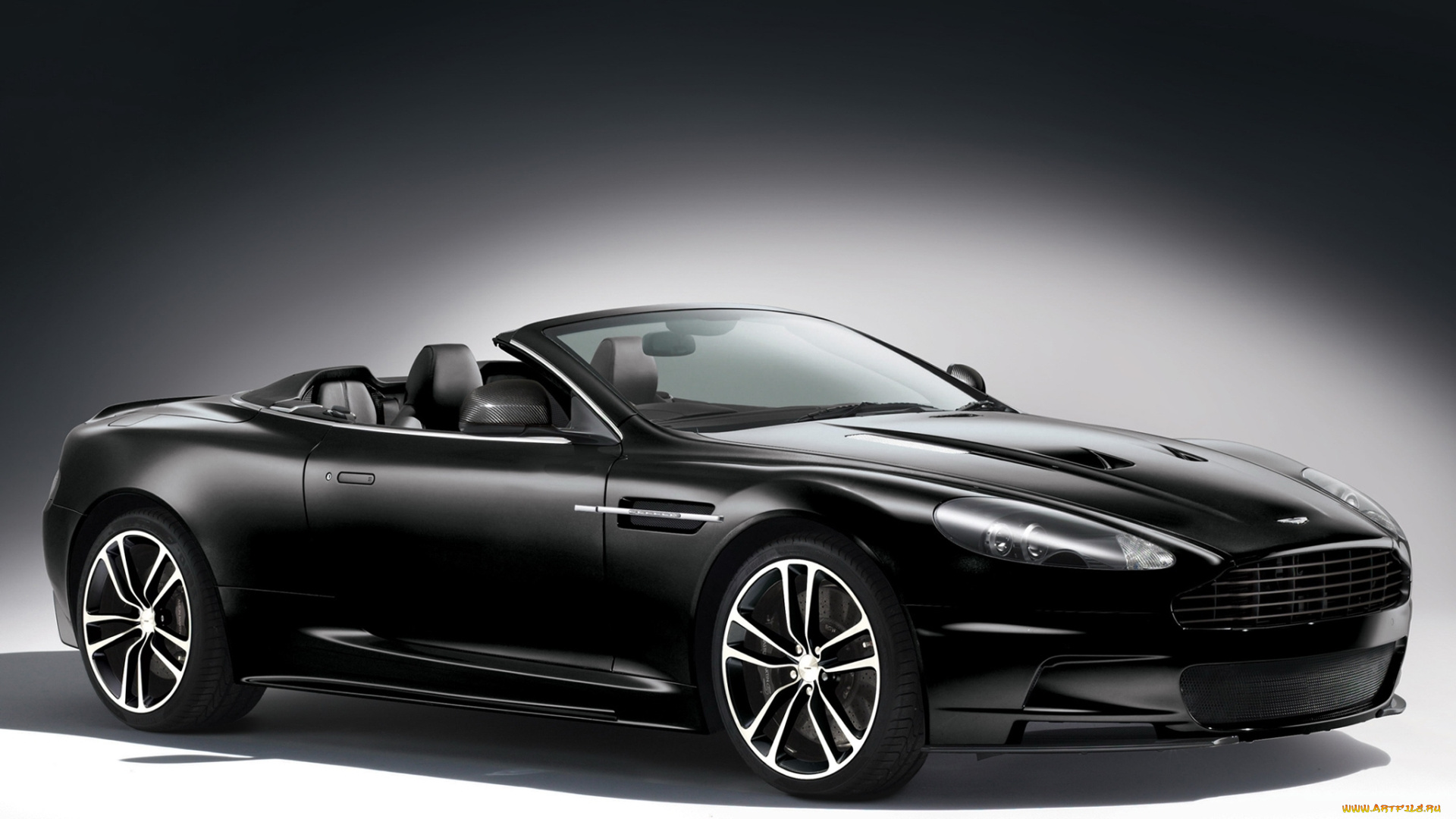автомобили, aston, martin, черный, кабриолет