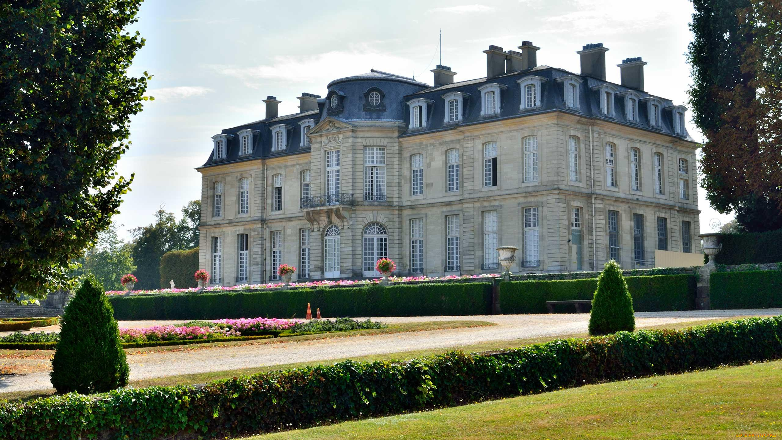 chateau, de, champs-sur-marne, france, города, замки, франции, chateau, de, champs-sur-marne