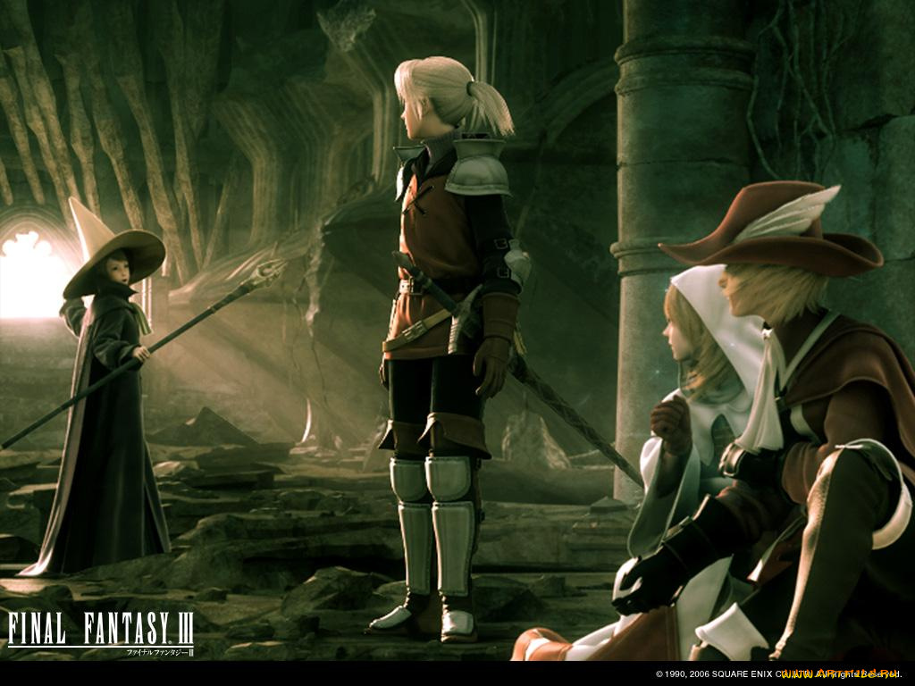 видео, игры, final, fantasy, iii