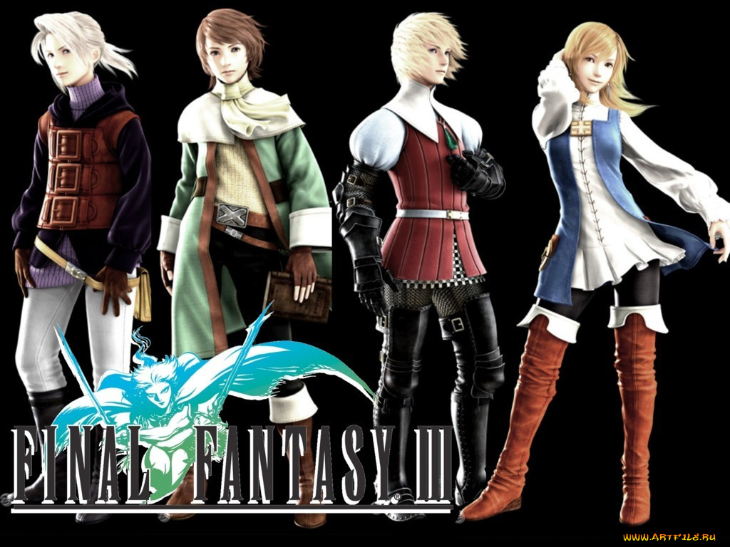 видео, игры, final, fantasy, iii
