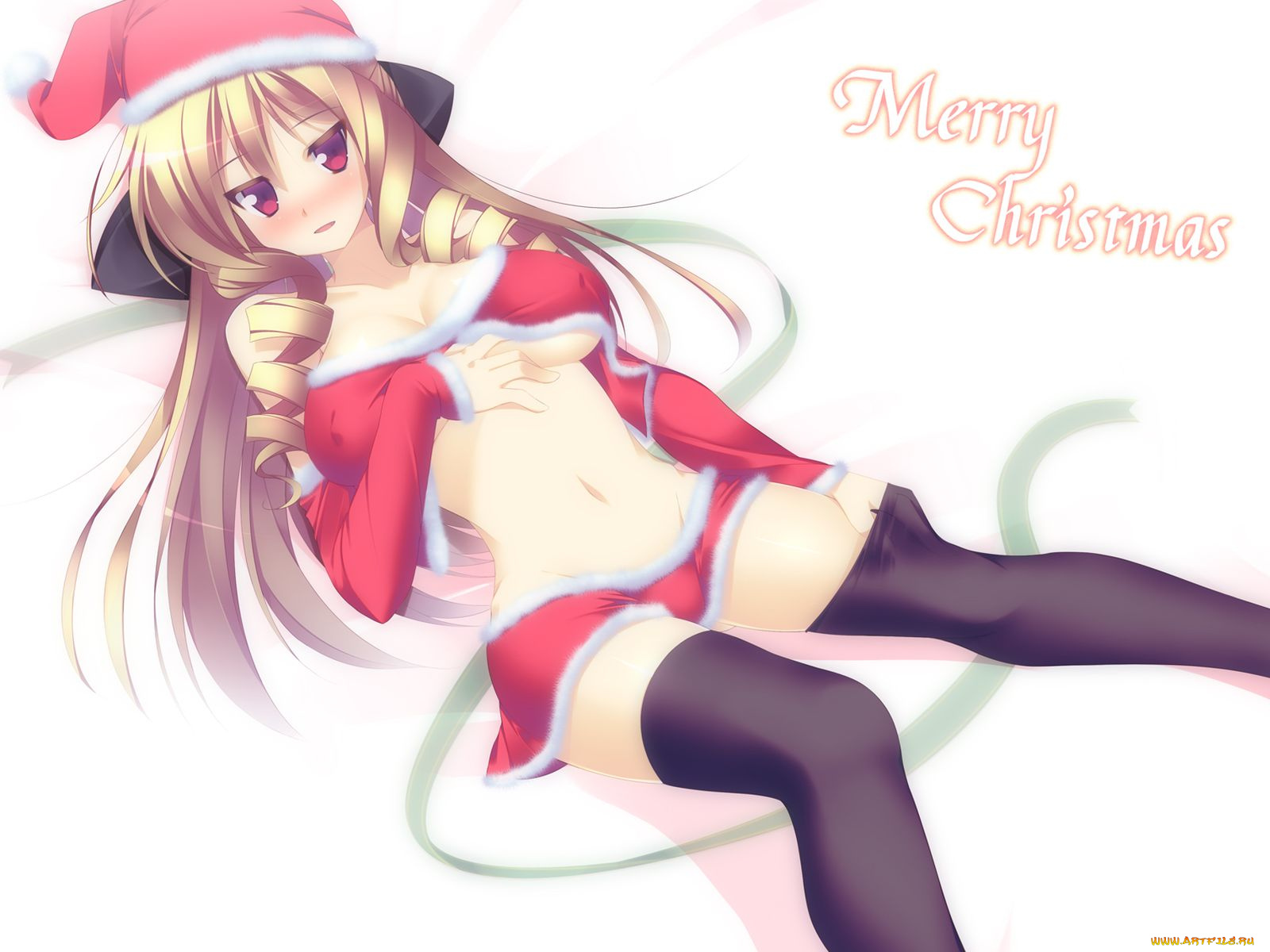 аниме, merry, chrismas, winter