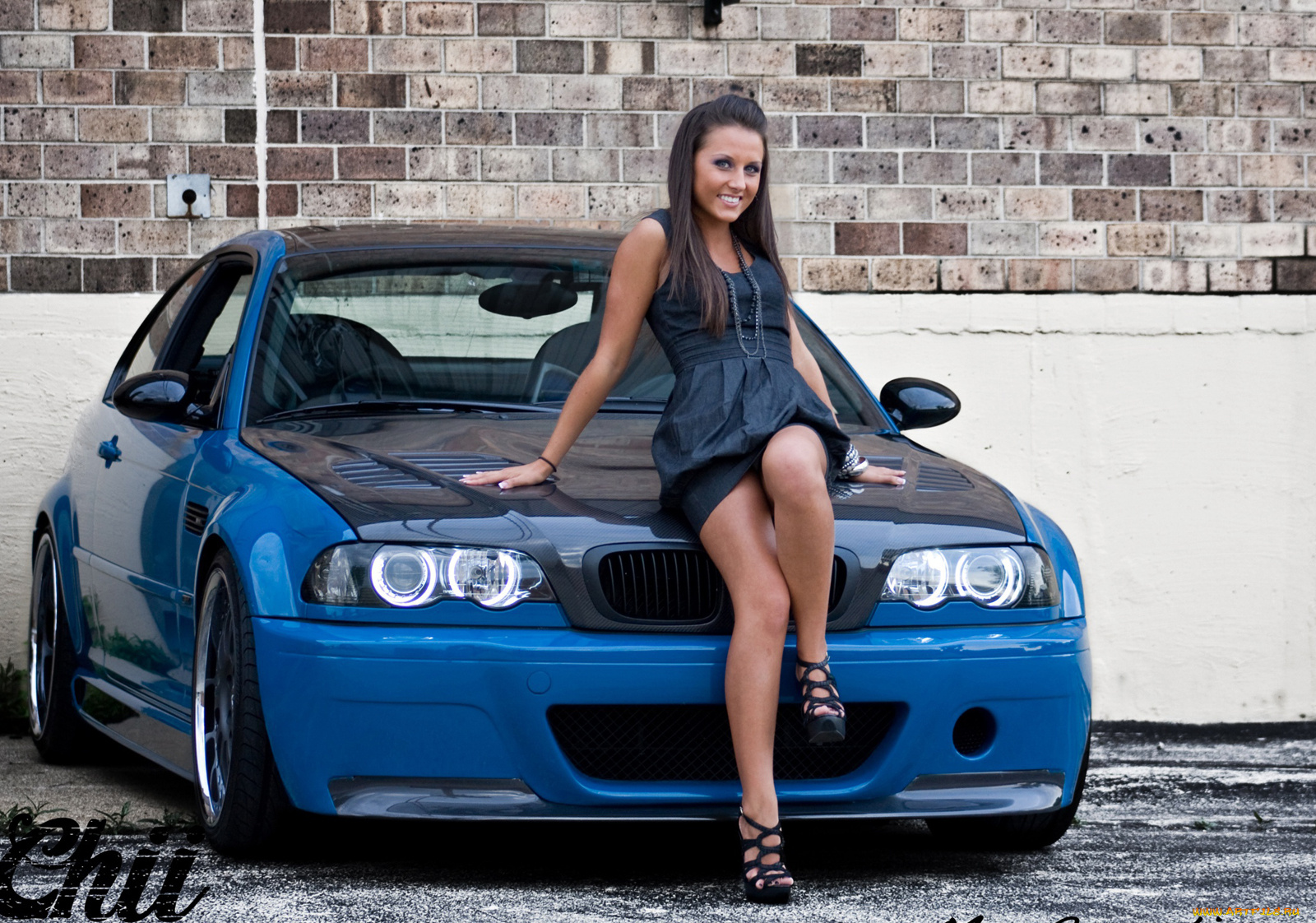 автомобили, авто, девушками