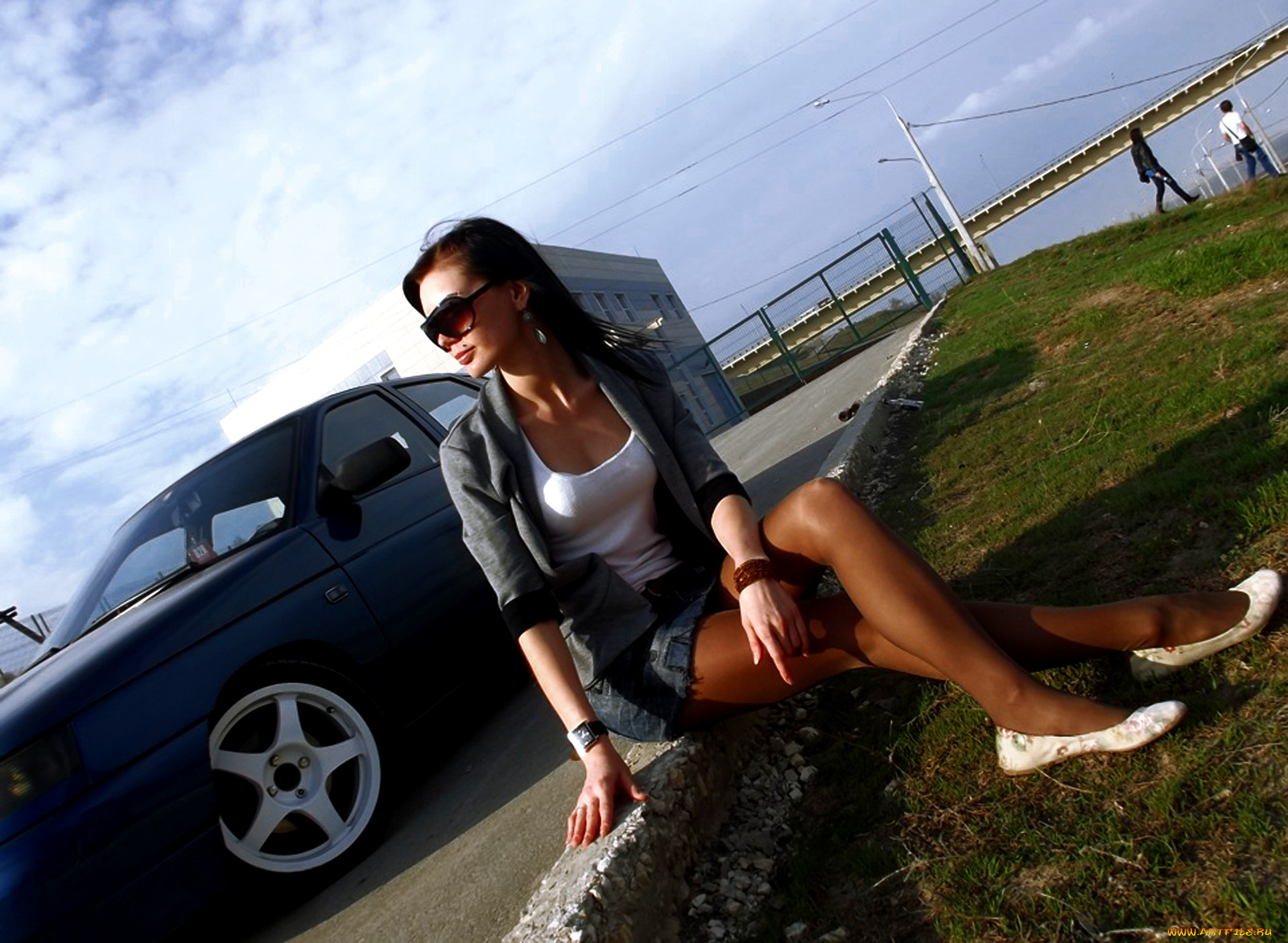 автомобили, авто, девушками