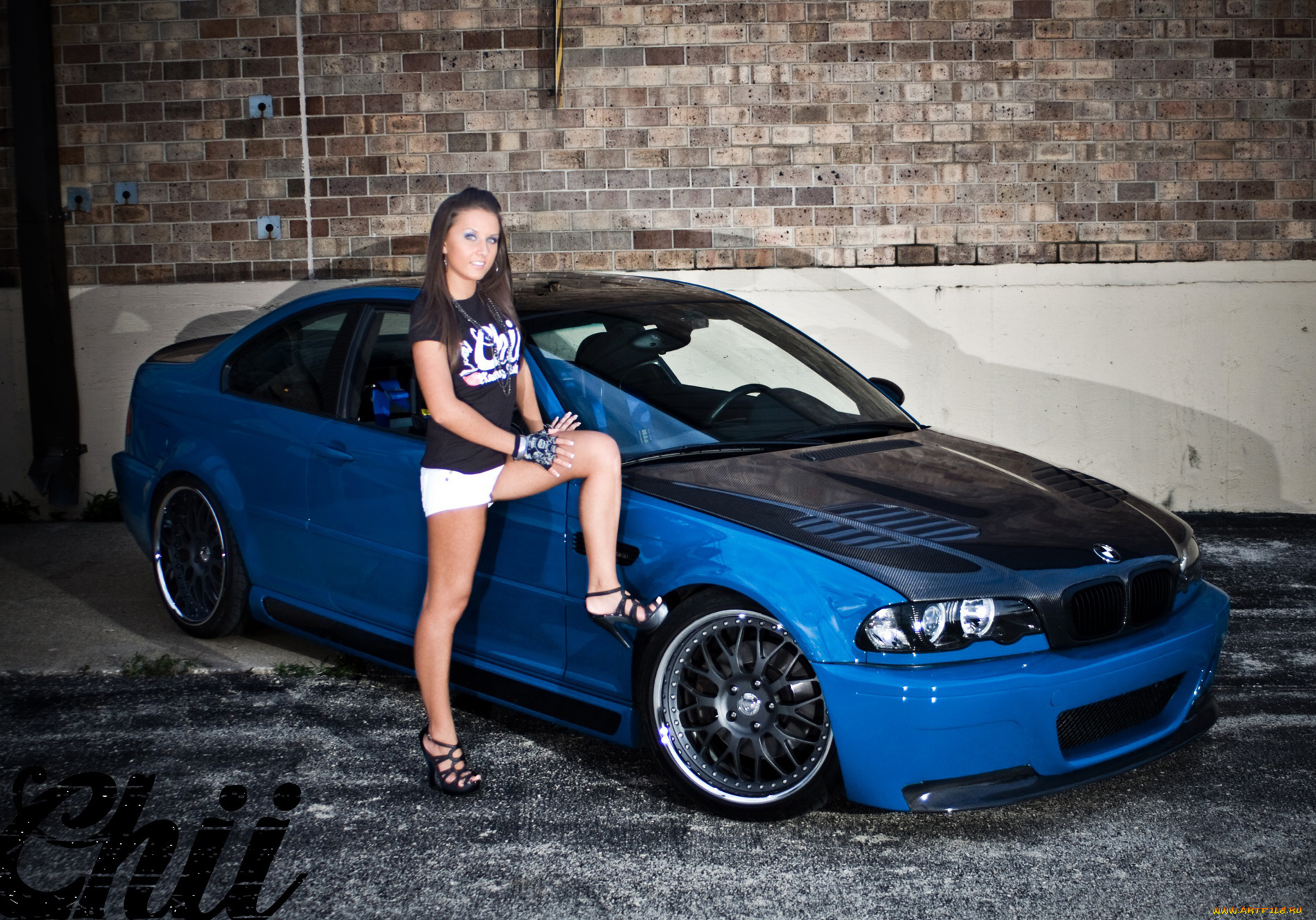 автомобили, авто, девушками