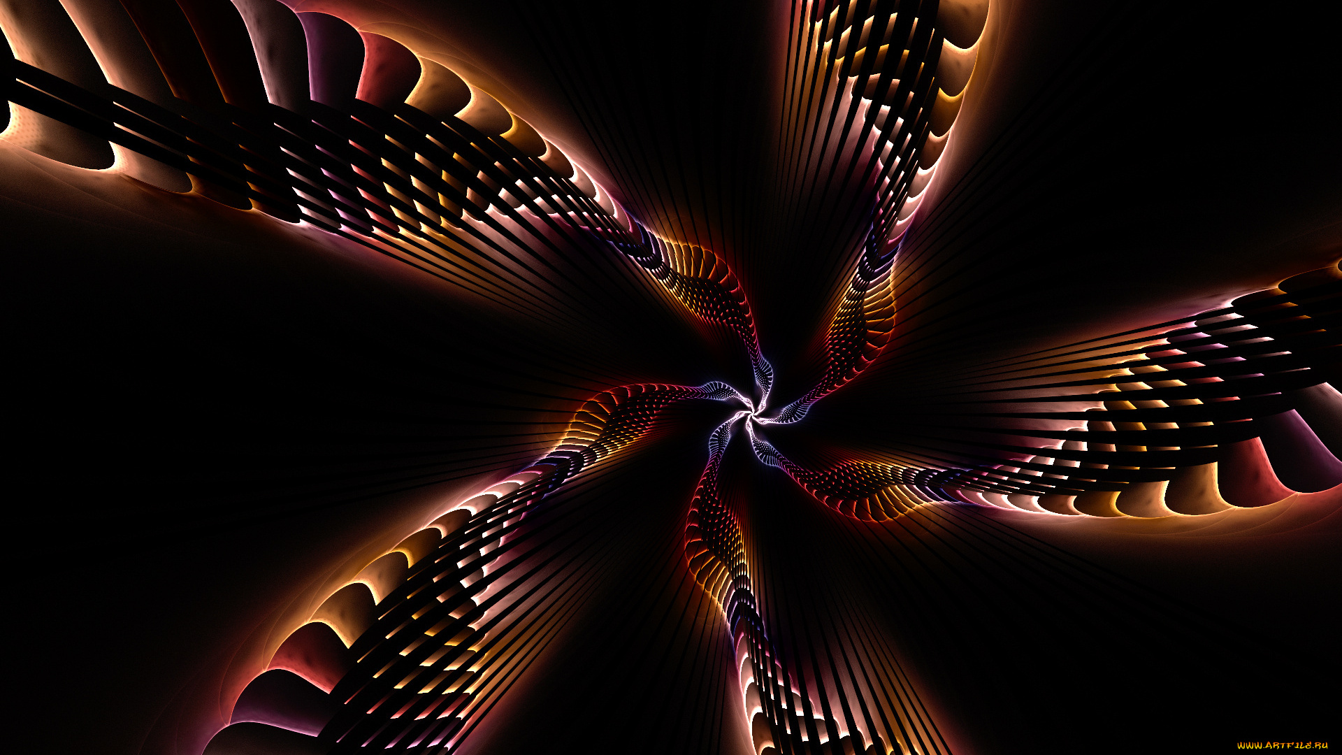 3д, графика, fractal, фракталы, узор, цвета, фон