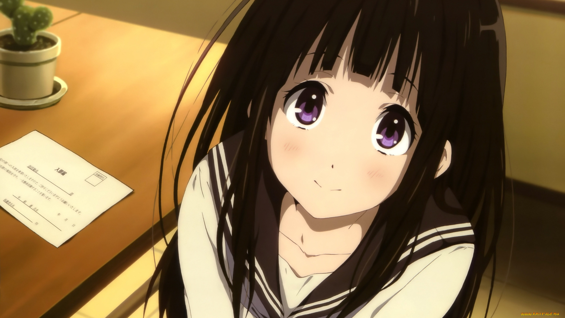 аниме, hyouka, fruit, ice