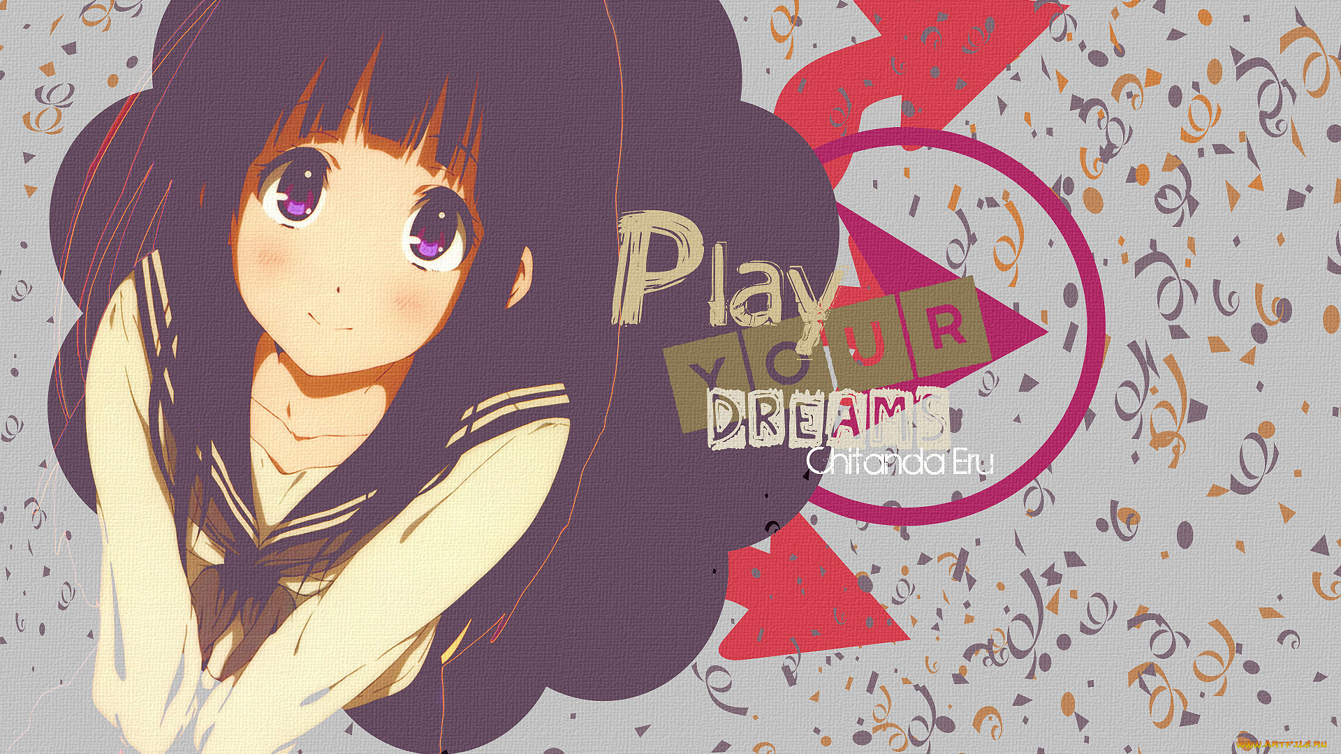 аниме, hyouka, fruit, ice