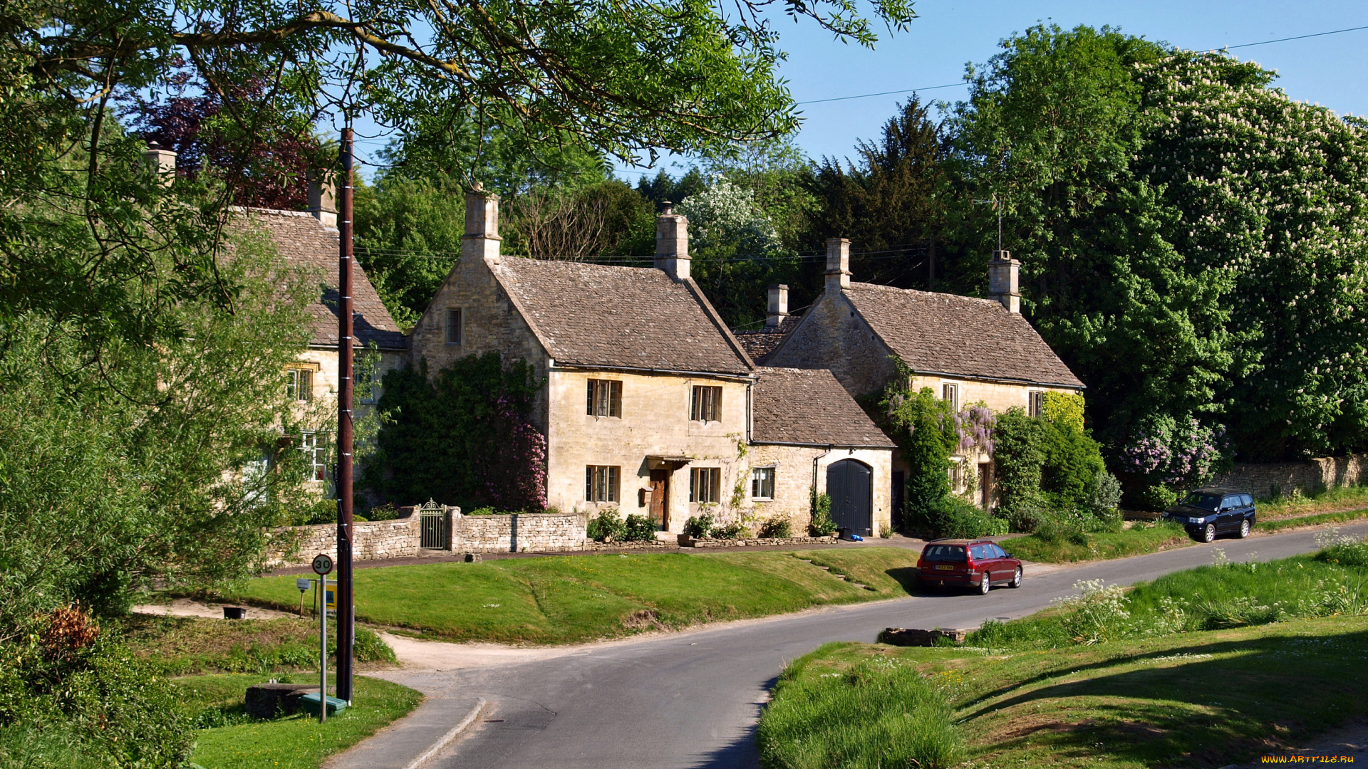 города, улицы, площади, набережные, великобритания, глостершир, баррингтон