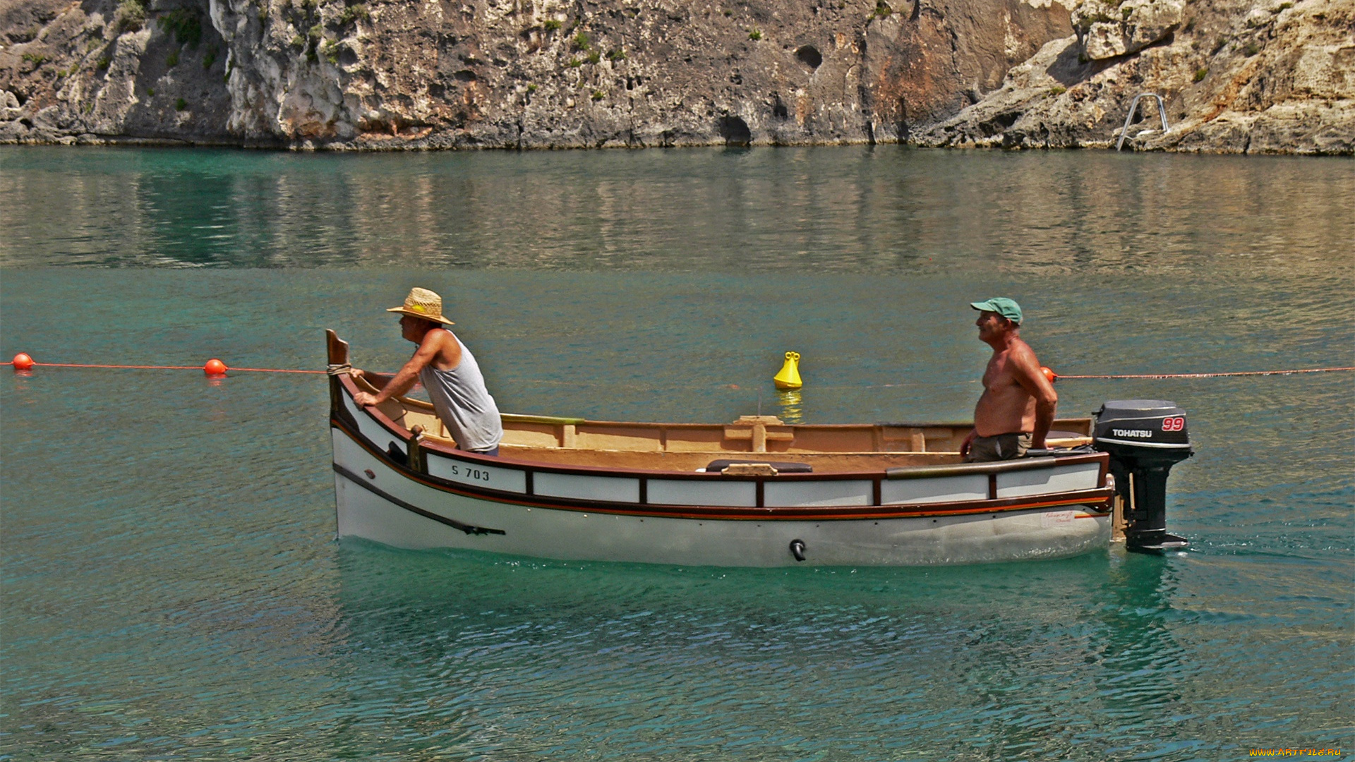 корабли, лодки, шлюпки, лодка, скалы, водоём, рыбалка