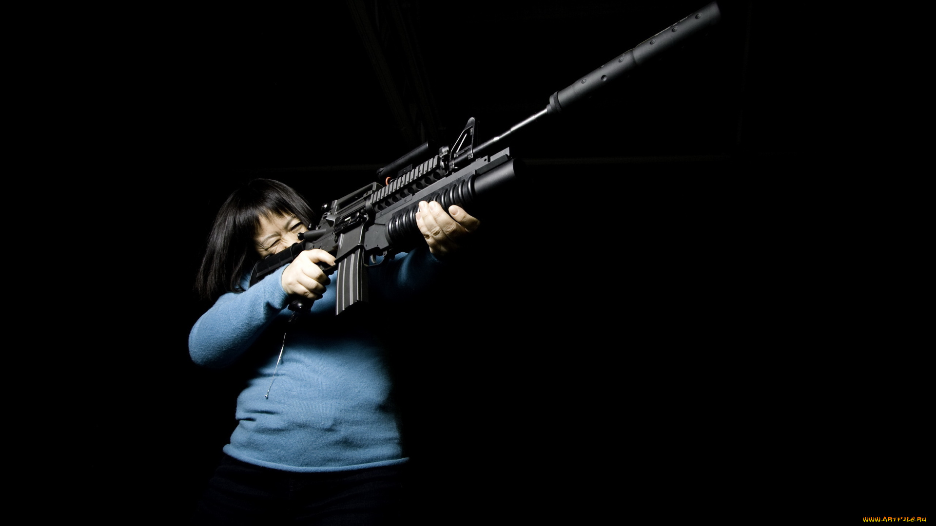 оружие, винтовки, прицеломприцелы, автомат, фон