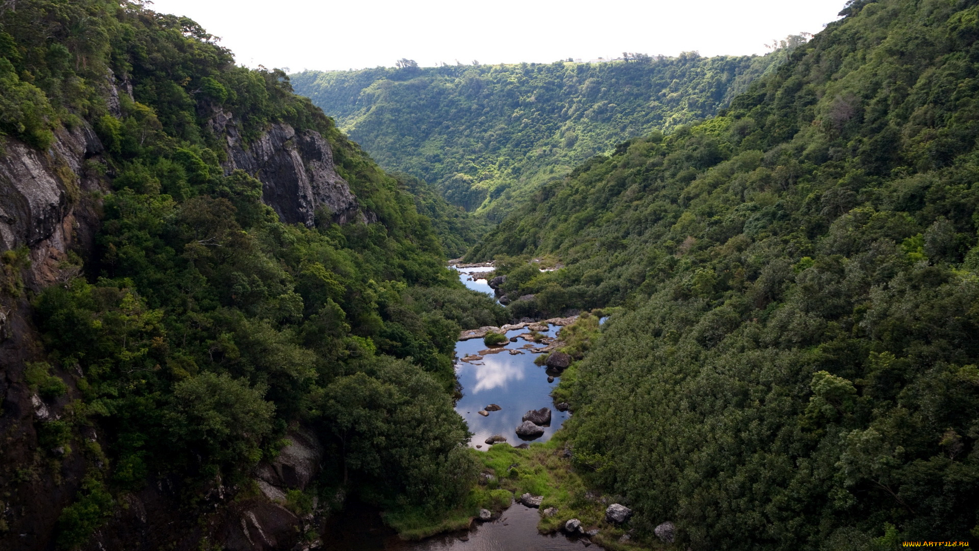 природа, горы, маврикий