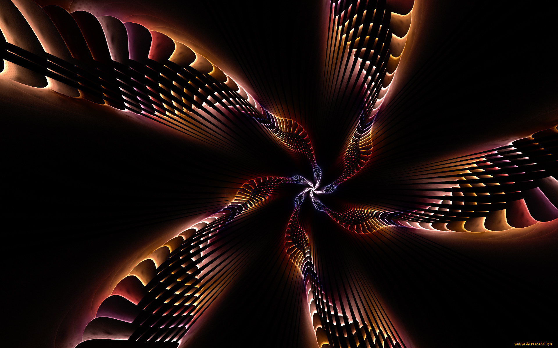 3д, графика, fractal, фракталы, узор, цвета, фон