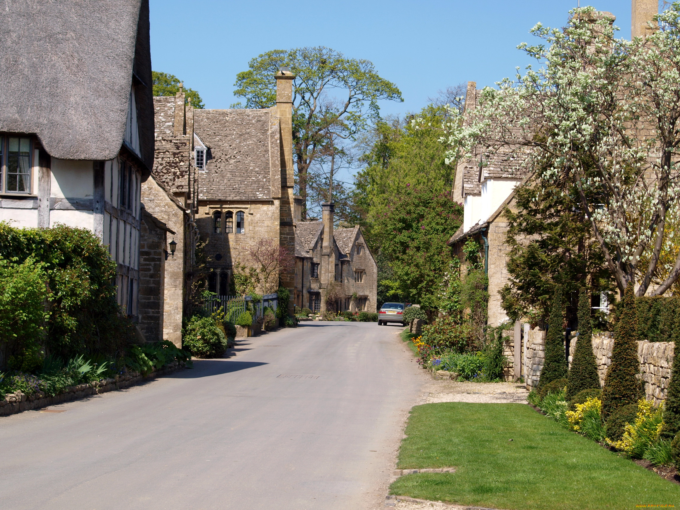 города, улицы, площади, набережные, великобритания, глостершир, стантон