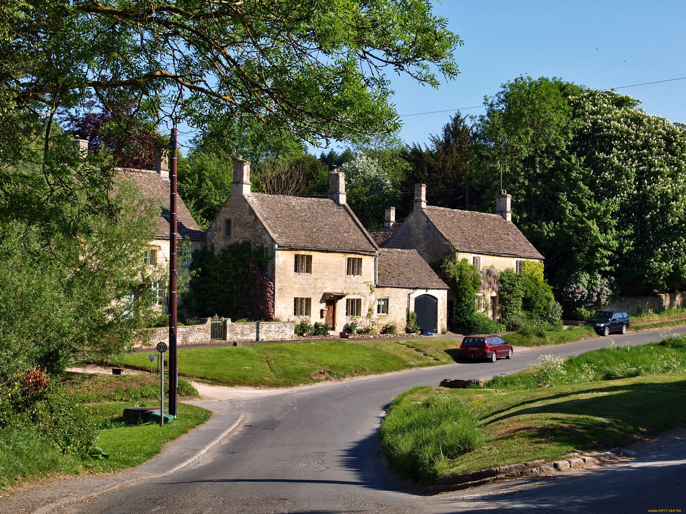города, улицы, площади, набережные, великобритания, глостершир, баррингтон