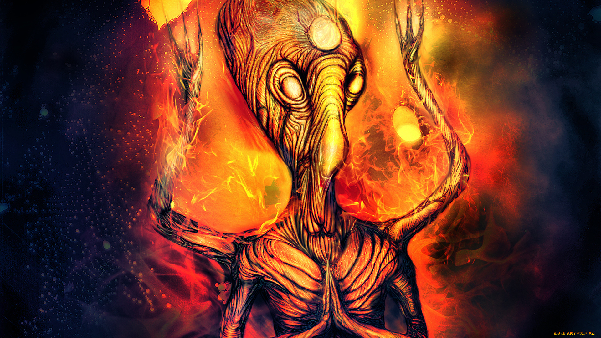 фэнтези, существа, глаза