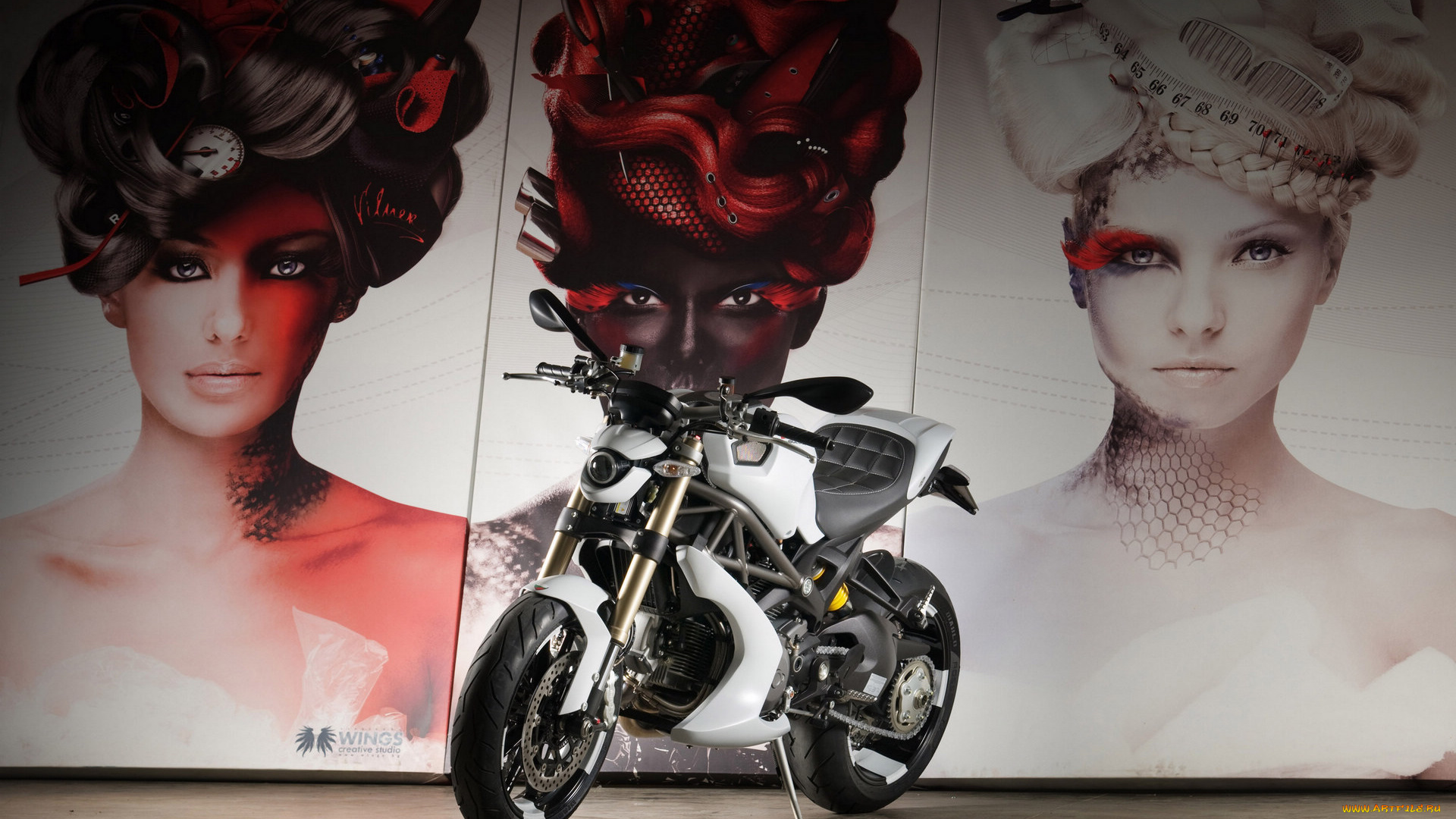 мотоциклы, ducati, monster1100-evo