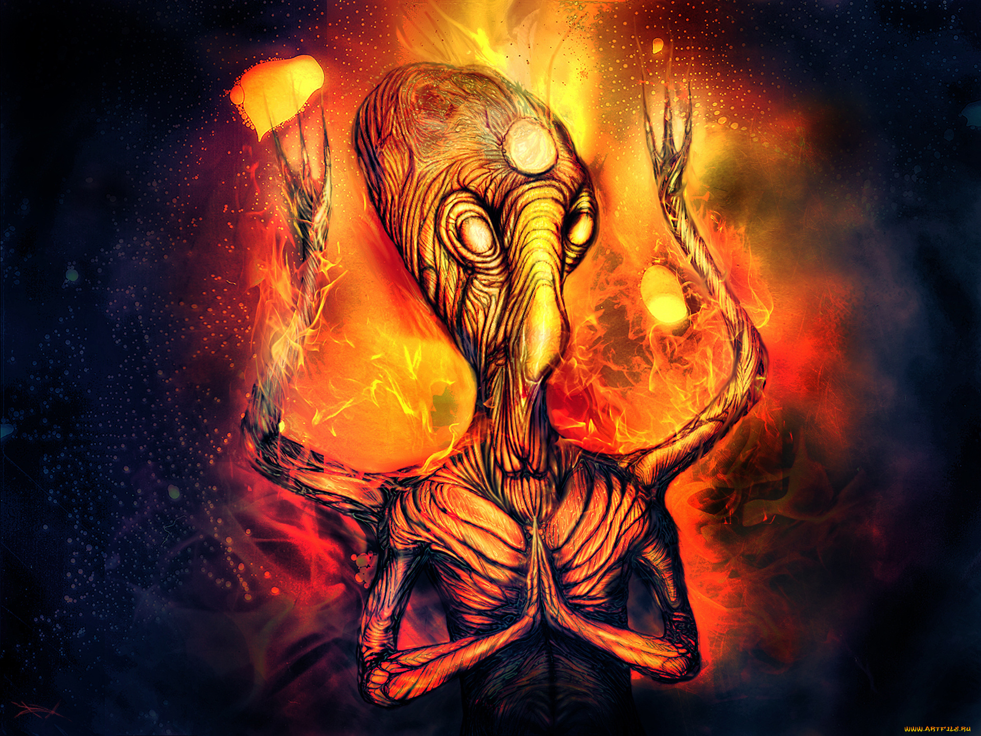 фэнтези, существа, глаза