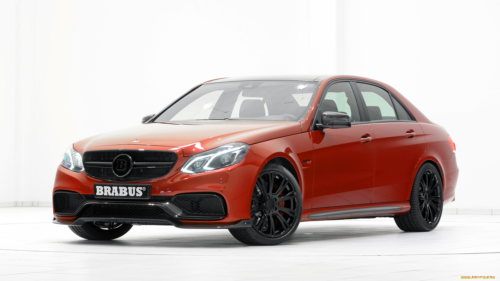 автомобили, brabus, w212, amg, e, 63, mercedes-benz, красный, 2013г