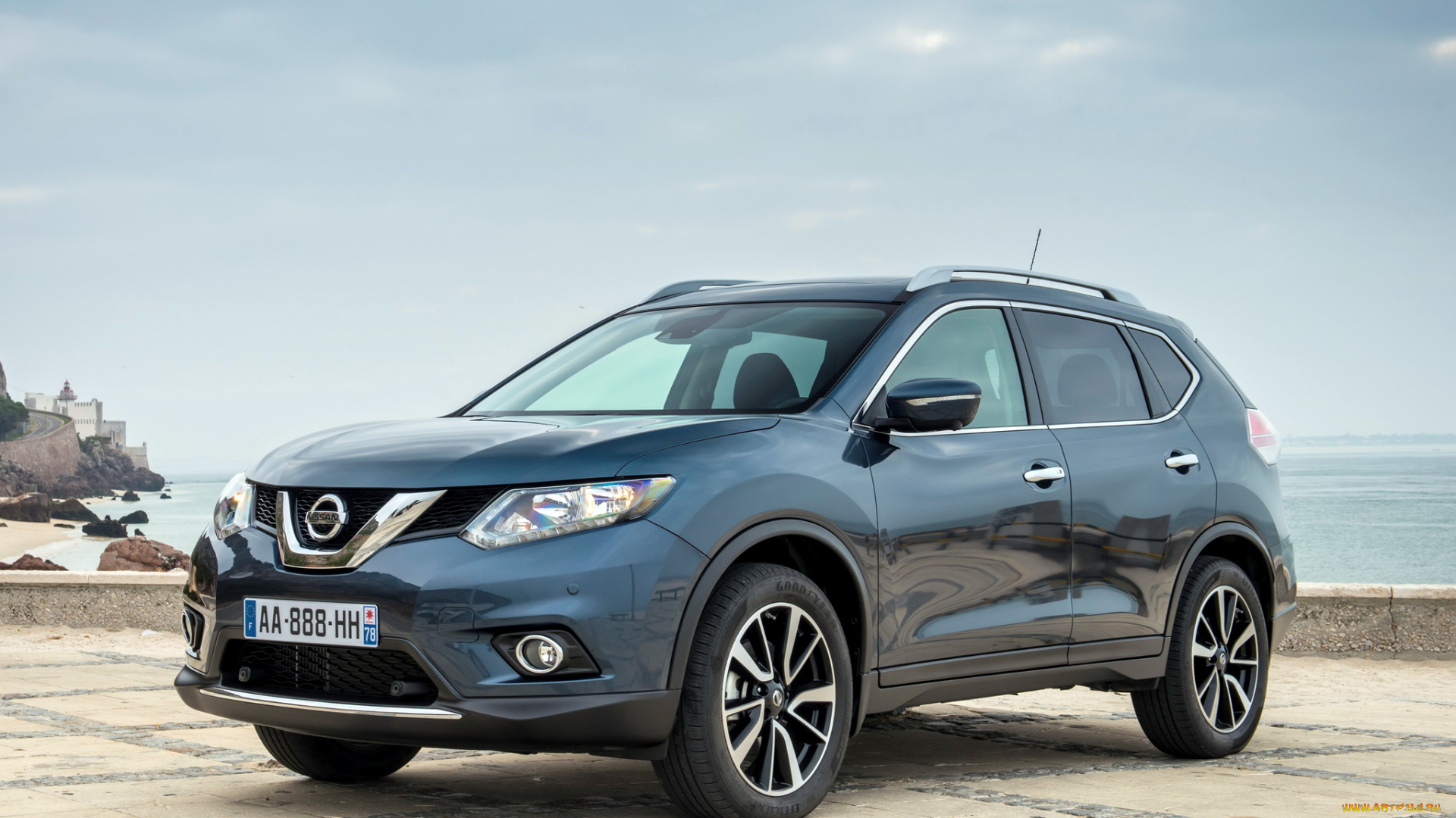 автомобили, nissan, datsun, синий, 2014г, x-trail, t32