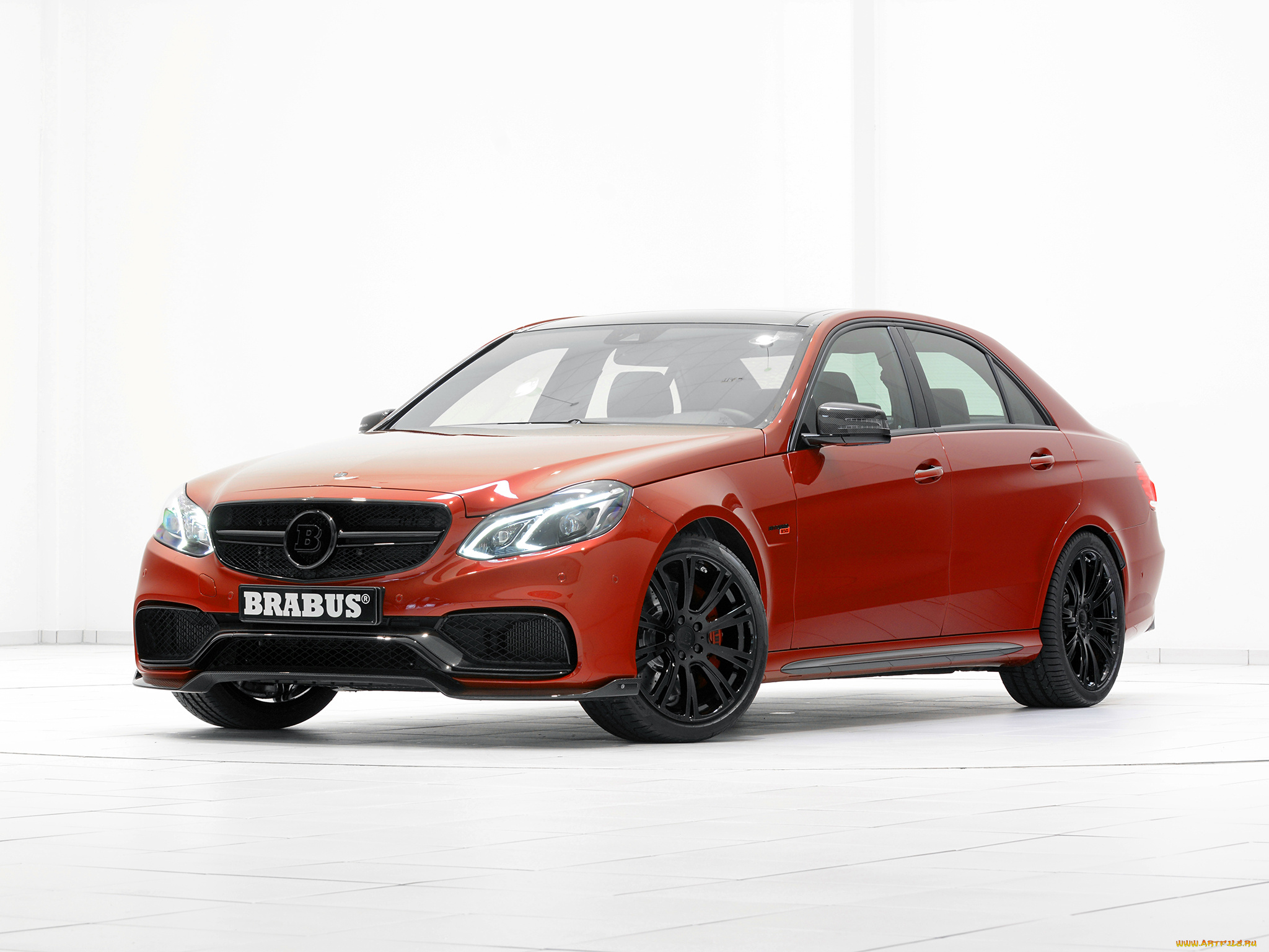 автомобили, brabus, w212, amg, e, 63, mercedes-benz, красный, 2013г