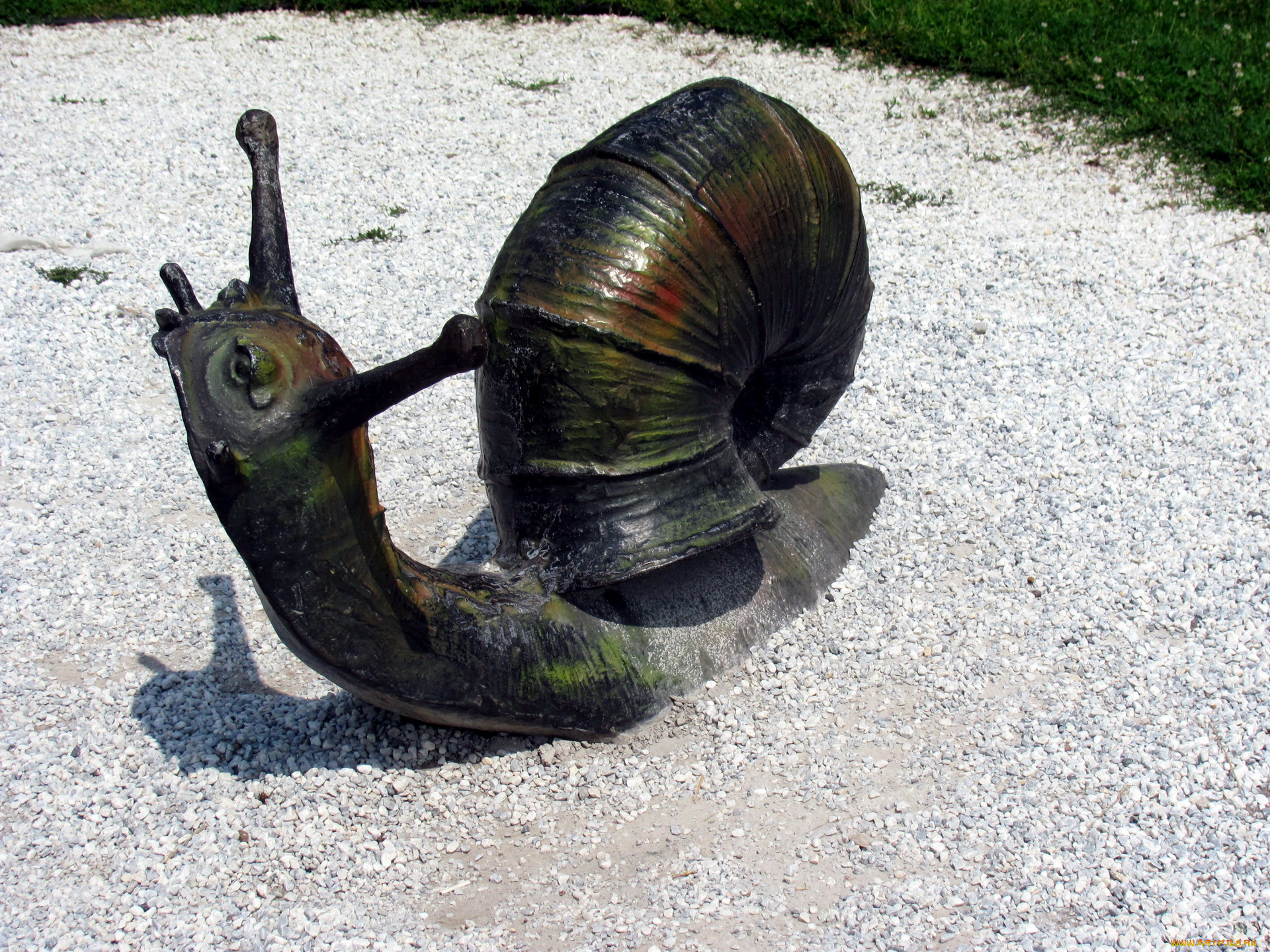 разное, садовые, и, парковые, скульптуры, улитка