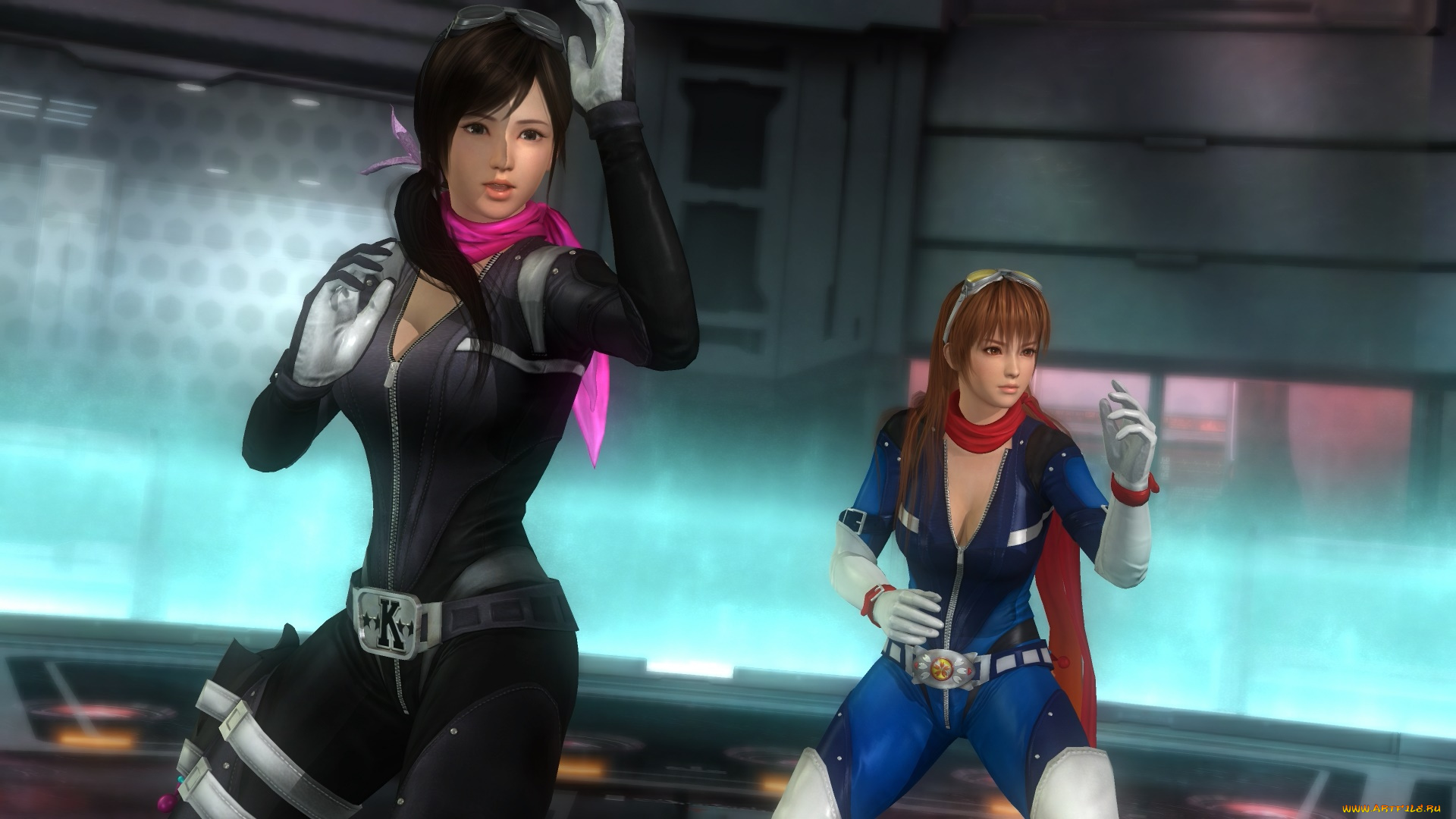 3д, графика, аниме, , anime, взгляд, девушки, фон, поза