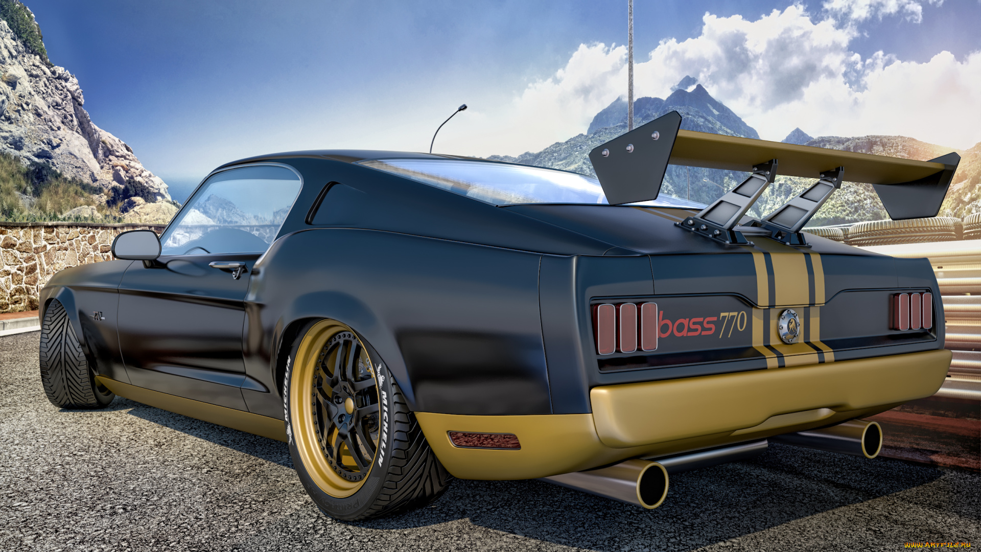 автомобили, 3д, фон, автомобиль