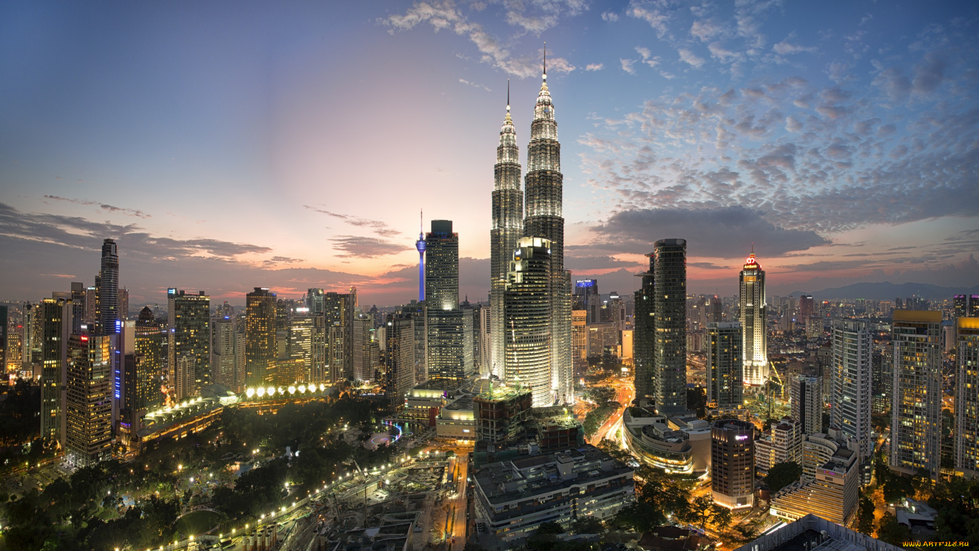 kuala, lumpur, cityscapes, panorama, города, куала-лумпур, , малайзия, близнецы, башни