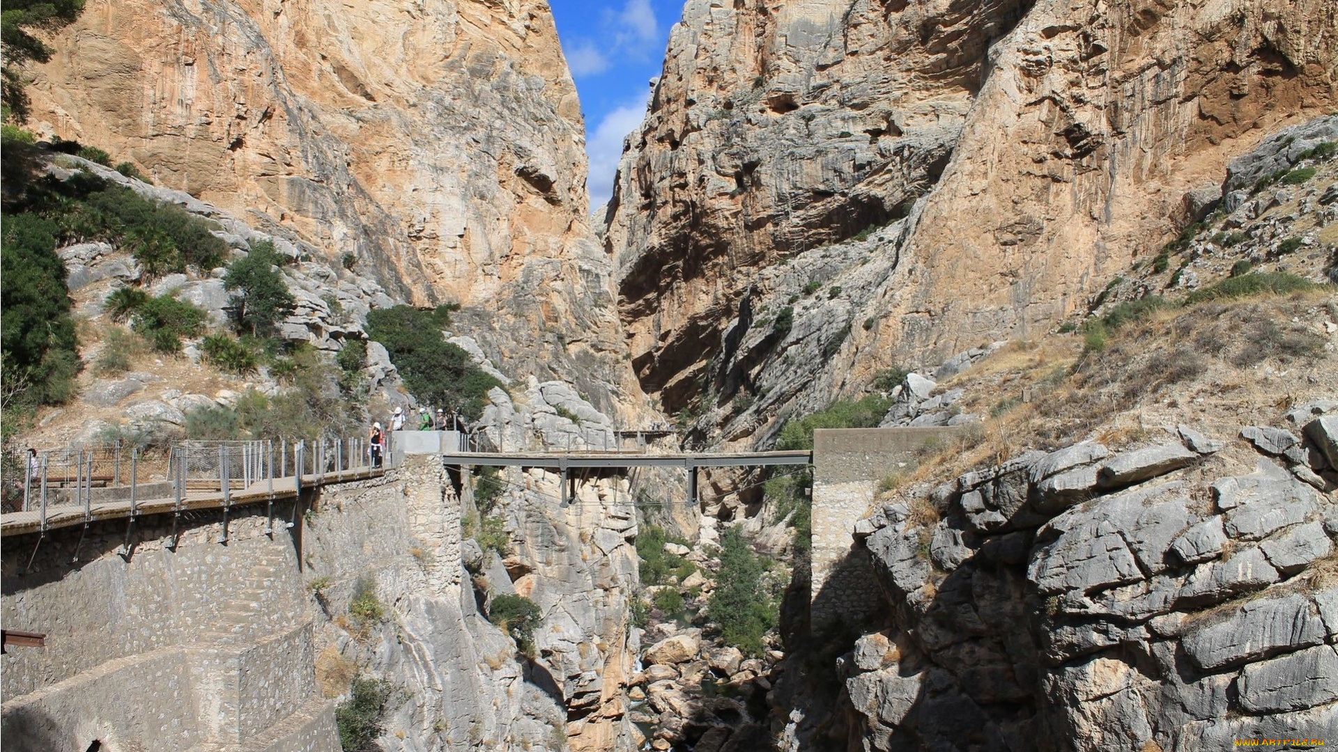 природа, горы, ущелье