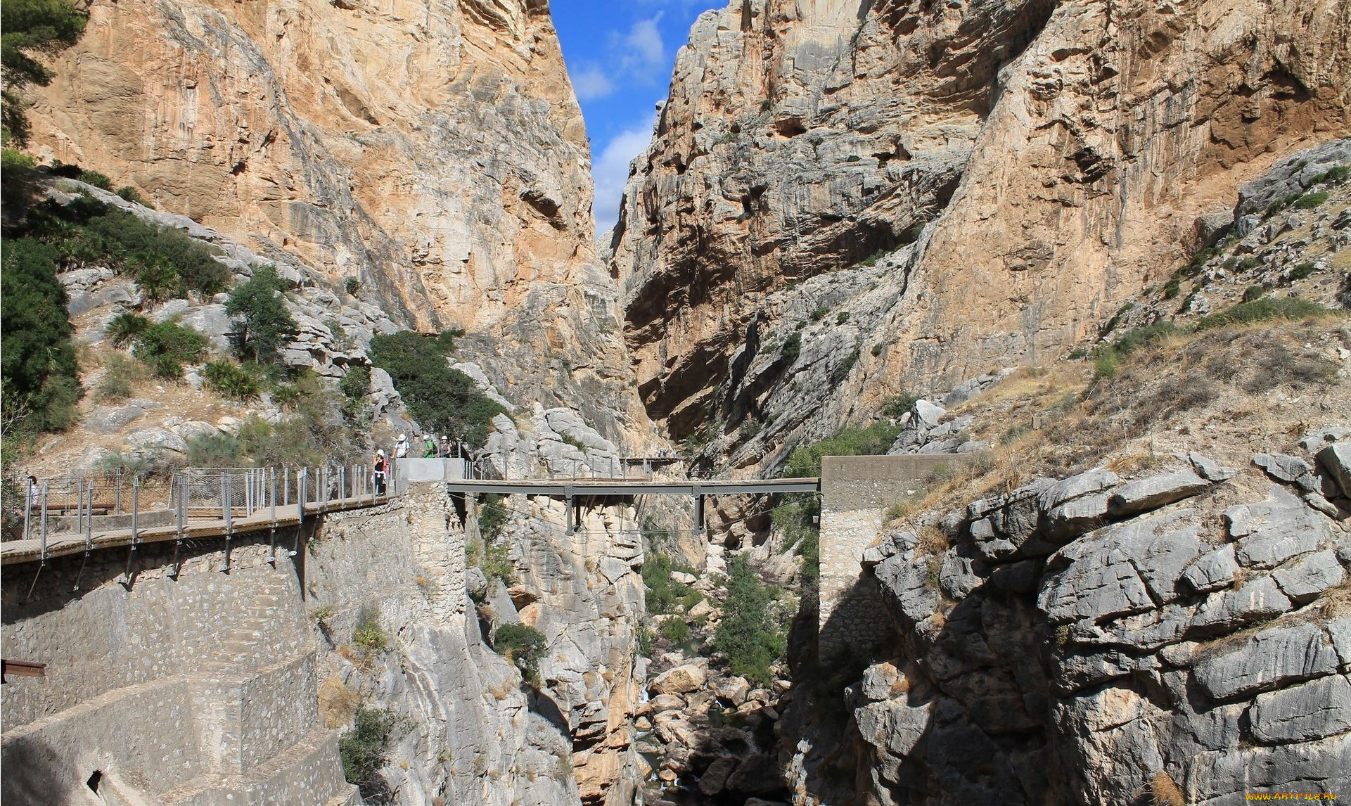 природа, горы, ущелье