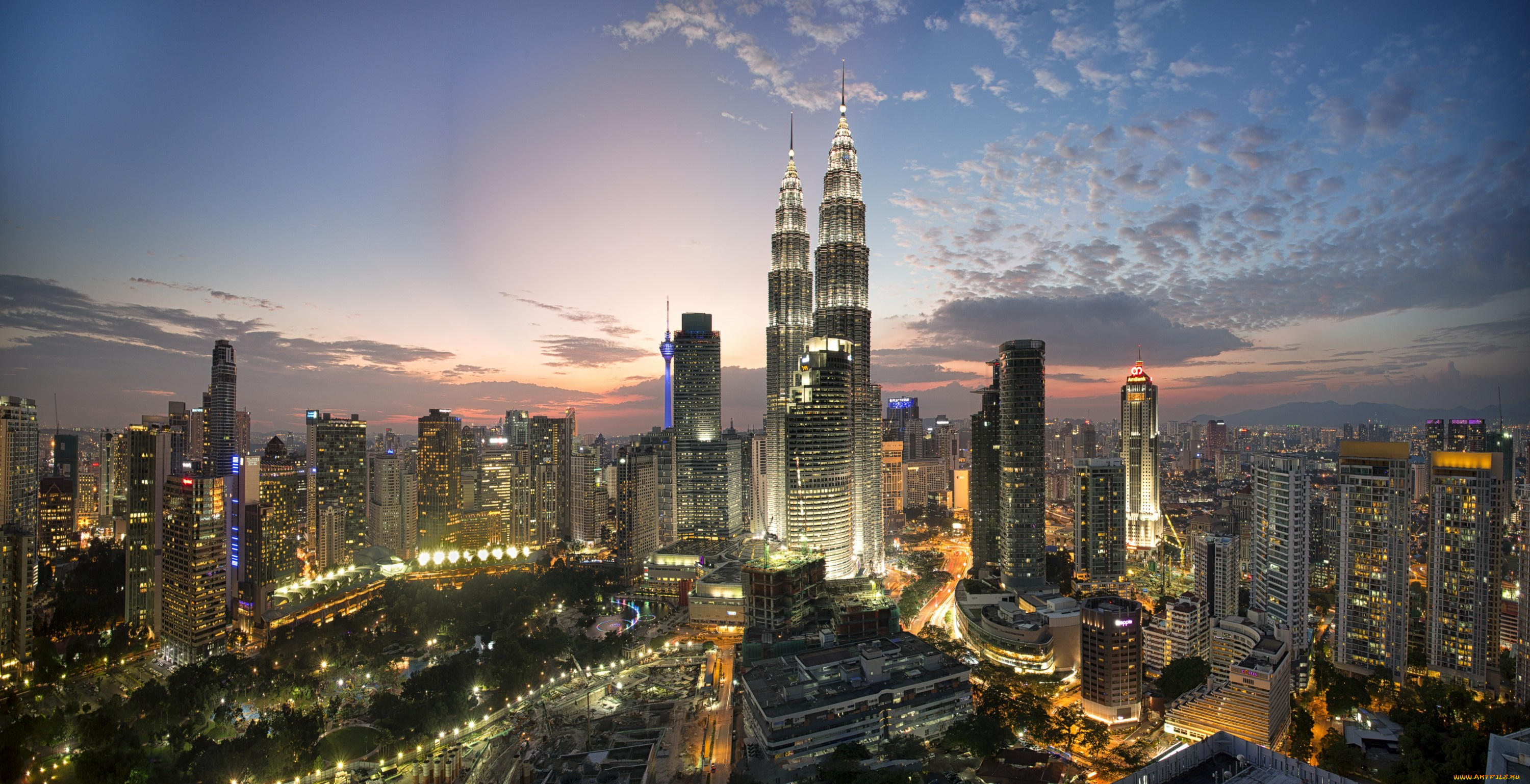 kuala, lumpur, cityscapes, panorama, города, куала-лумпур, , малайзия, близнецы, башни