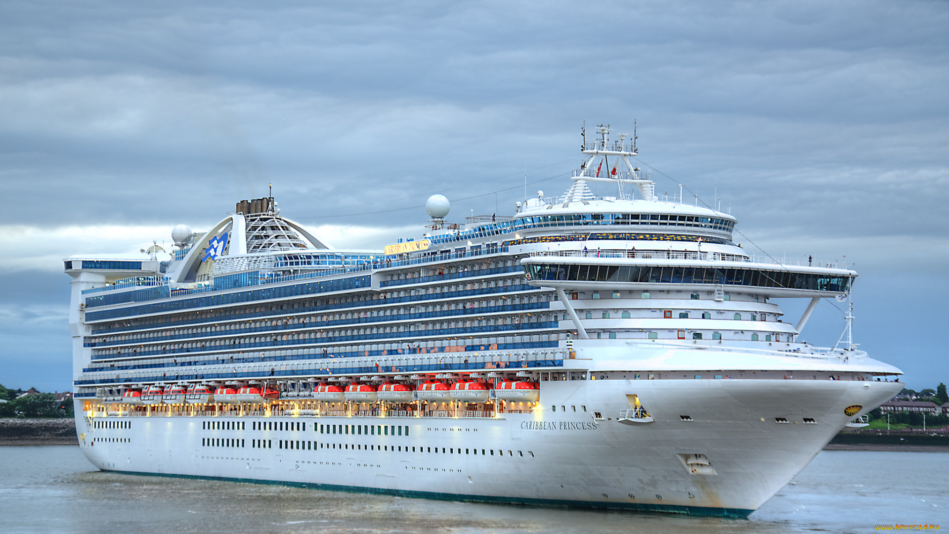 caribbean, princess, корабли, лайнеры, круиз, лайнер