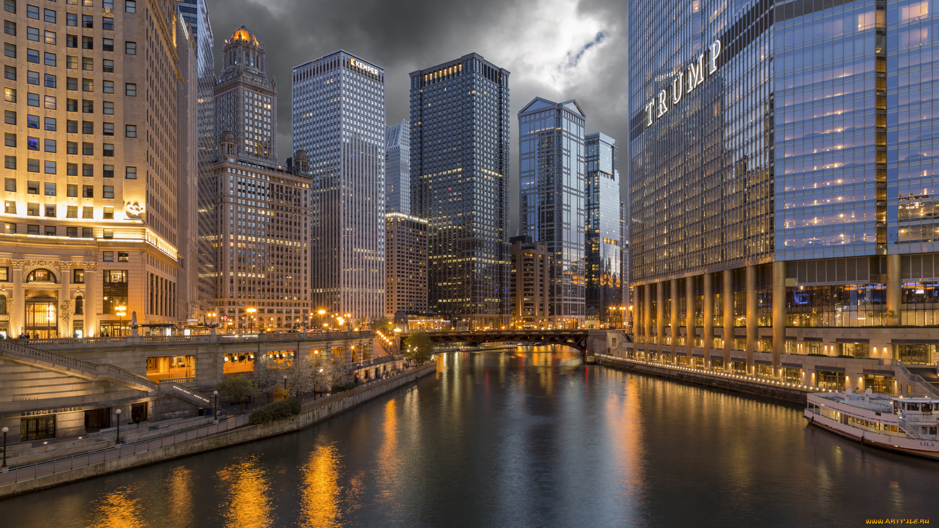 chicago, города, Чикаго, , сша, панорама, небоскребы