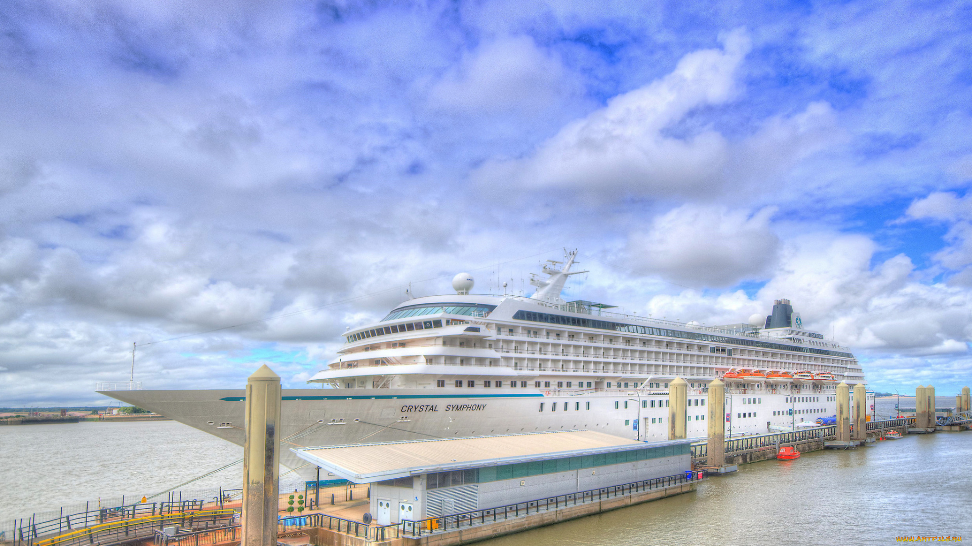 crystal, symphony, корабли, лайнеры, порт, круиз, лайнер