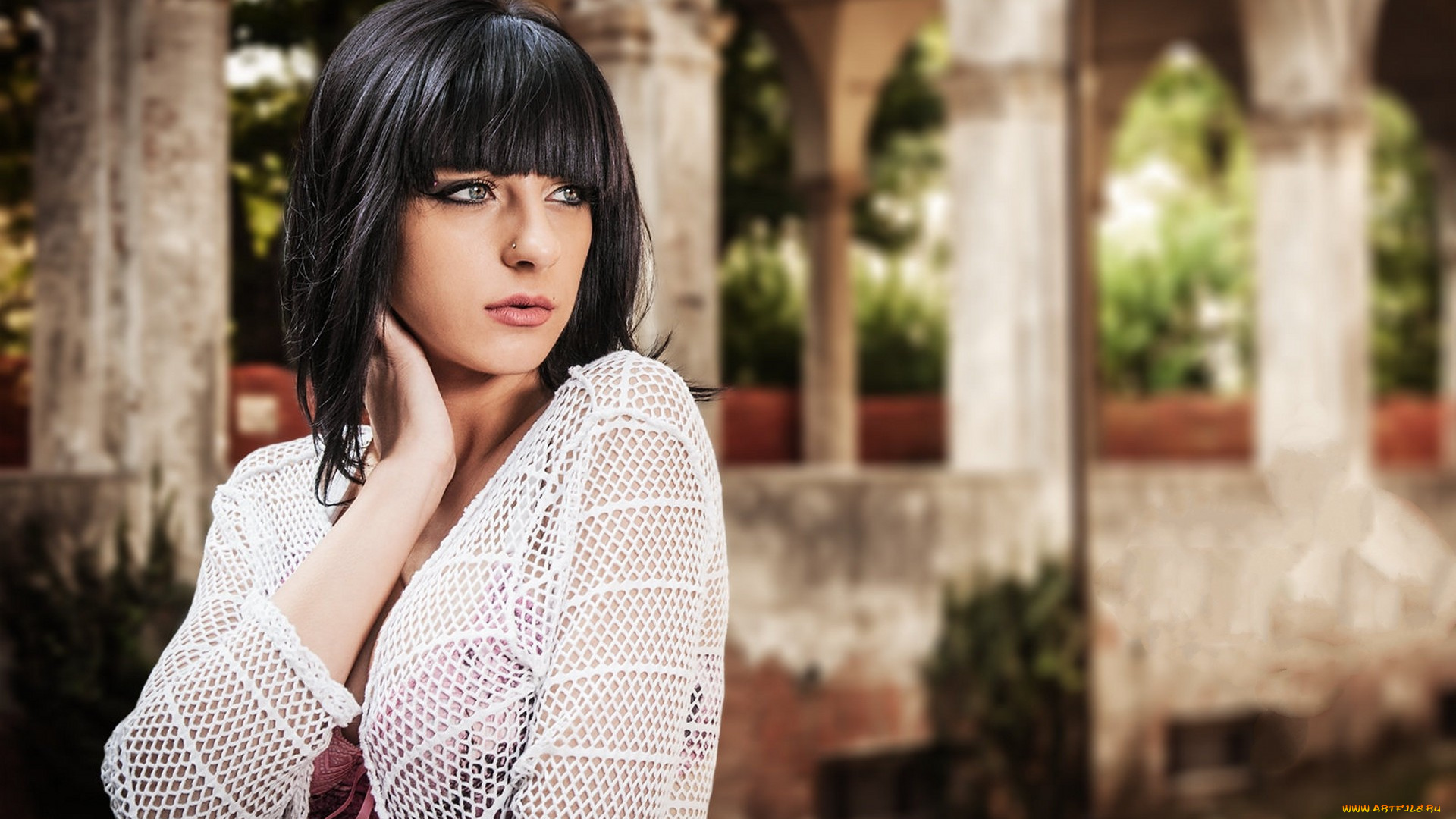 девушки, -unsort, , брюнетки, , шатенки, взгляд, лицо