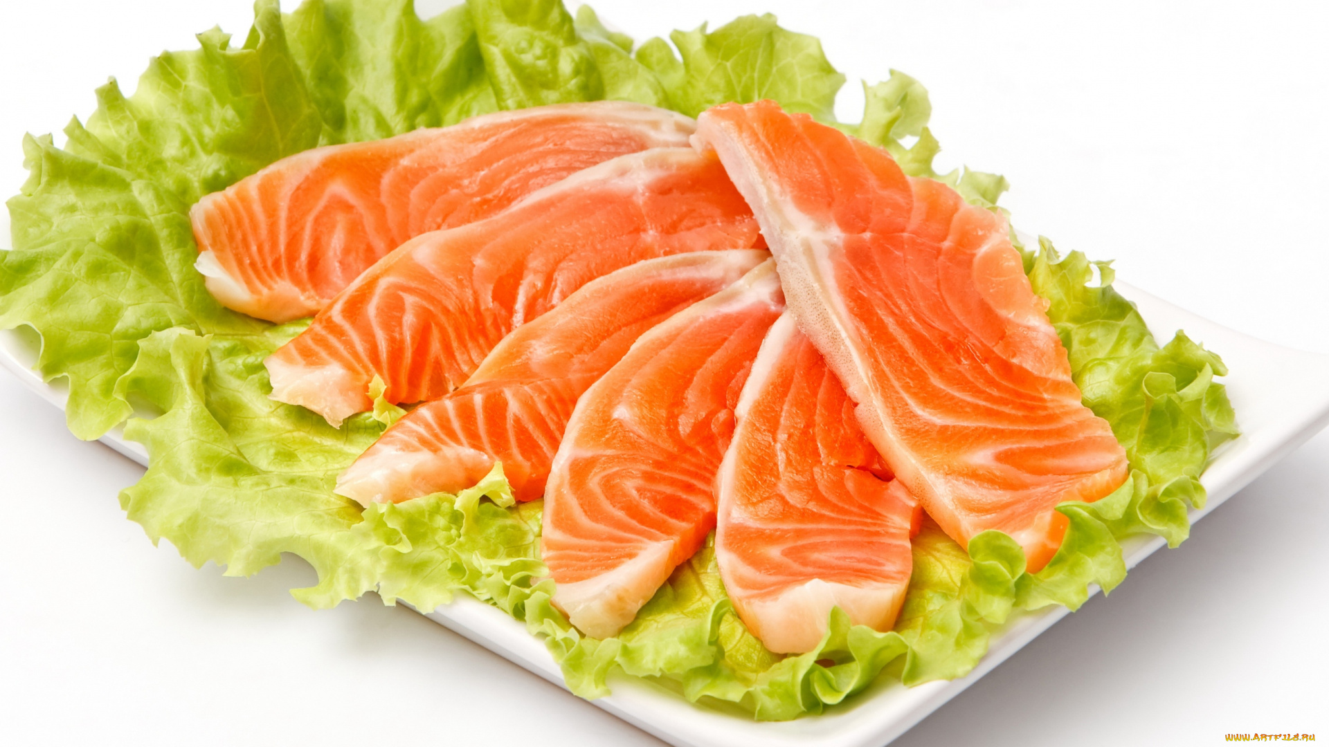 еда, рыба, , морепродукты, , суши, , роллы, форель, листья, салат