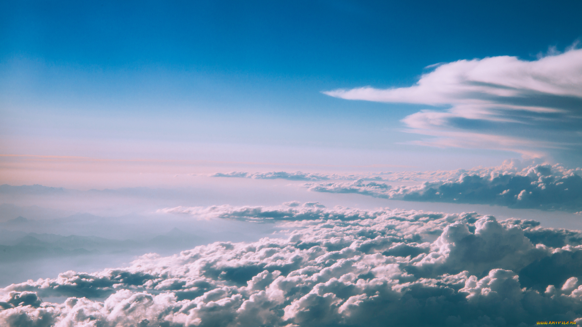 природа, облака