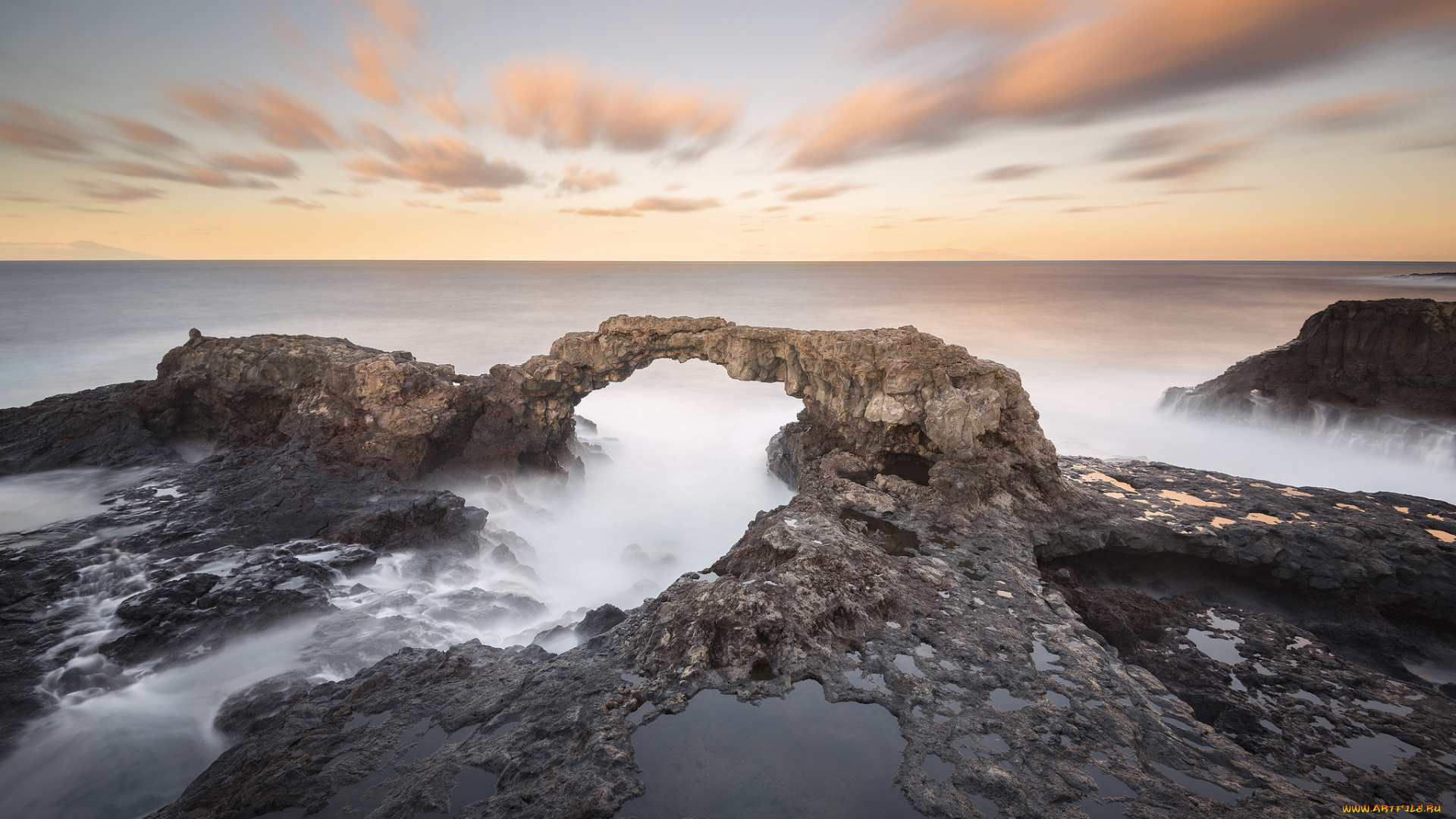 природа, побережье, море, берег