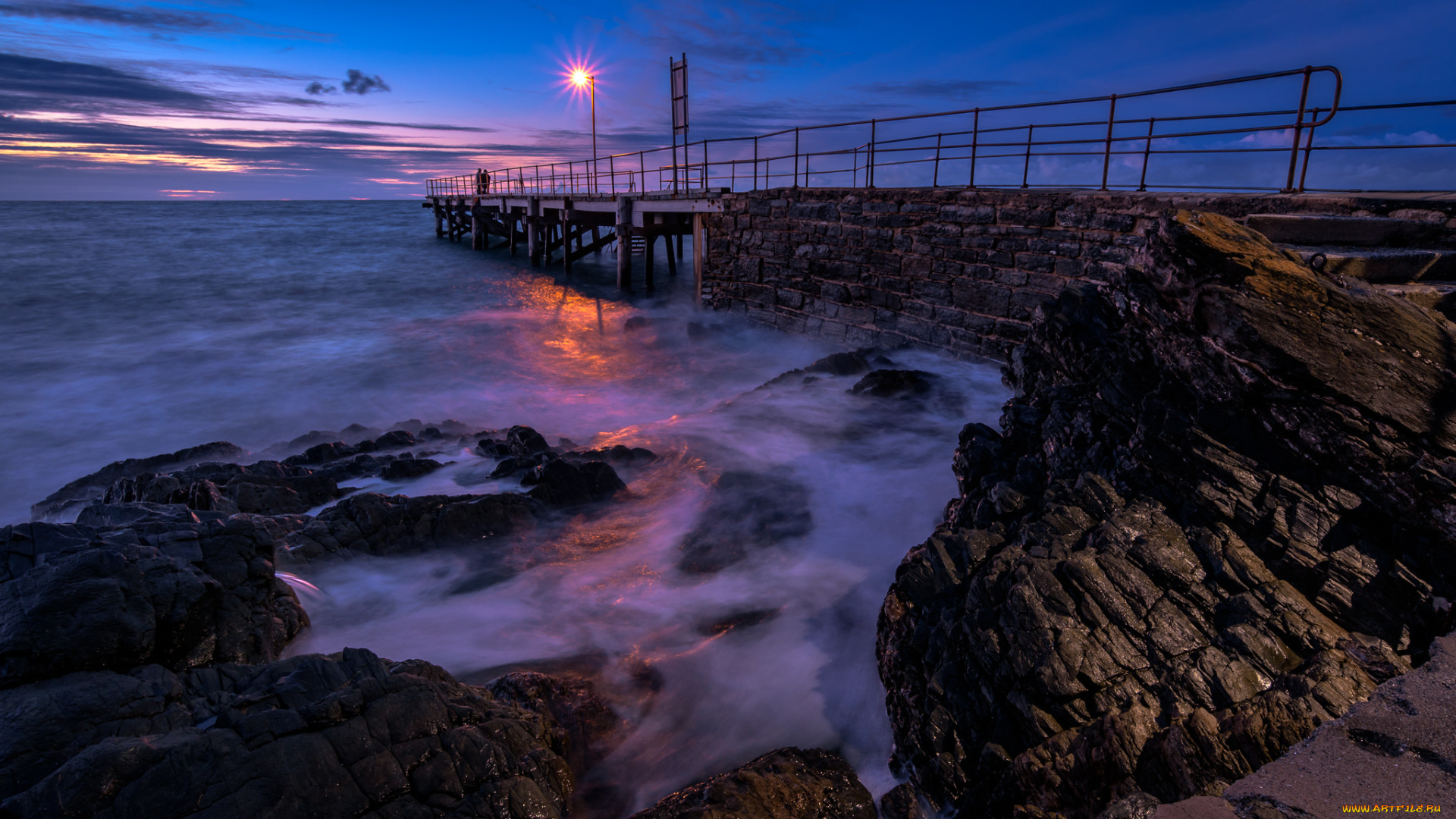 природа, побережье, простор