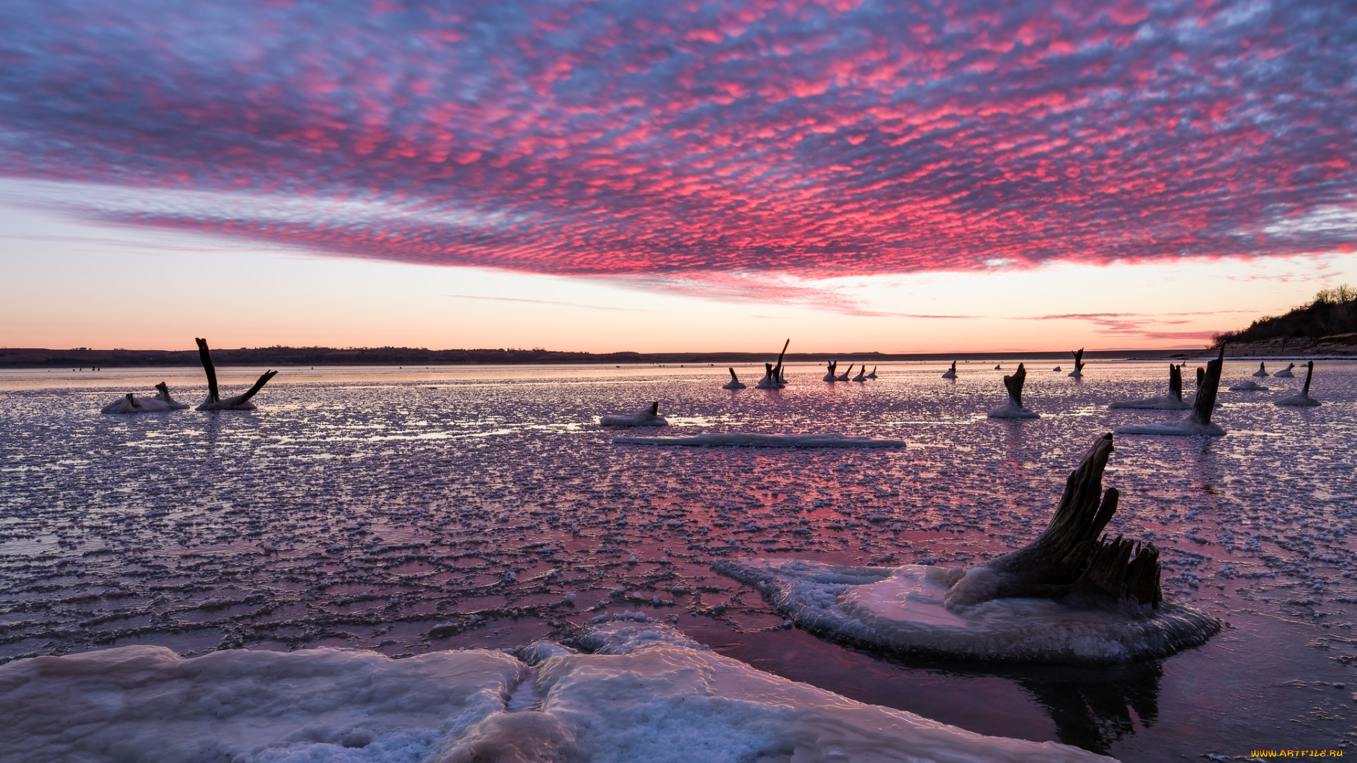 природа, побережье, простор