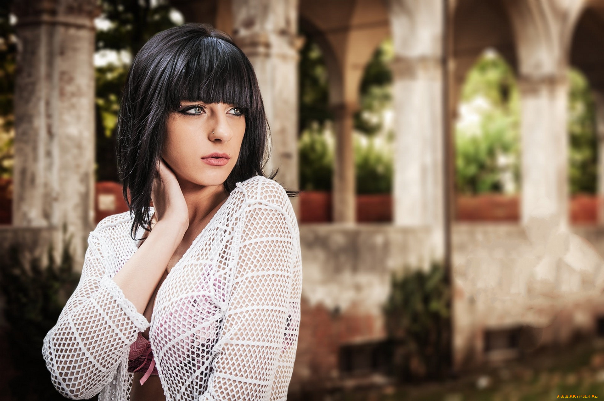 девушки, -unsort, , брюнетки, , шатенки, взгляд, лицо