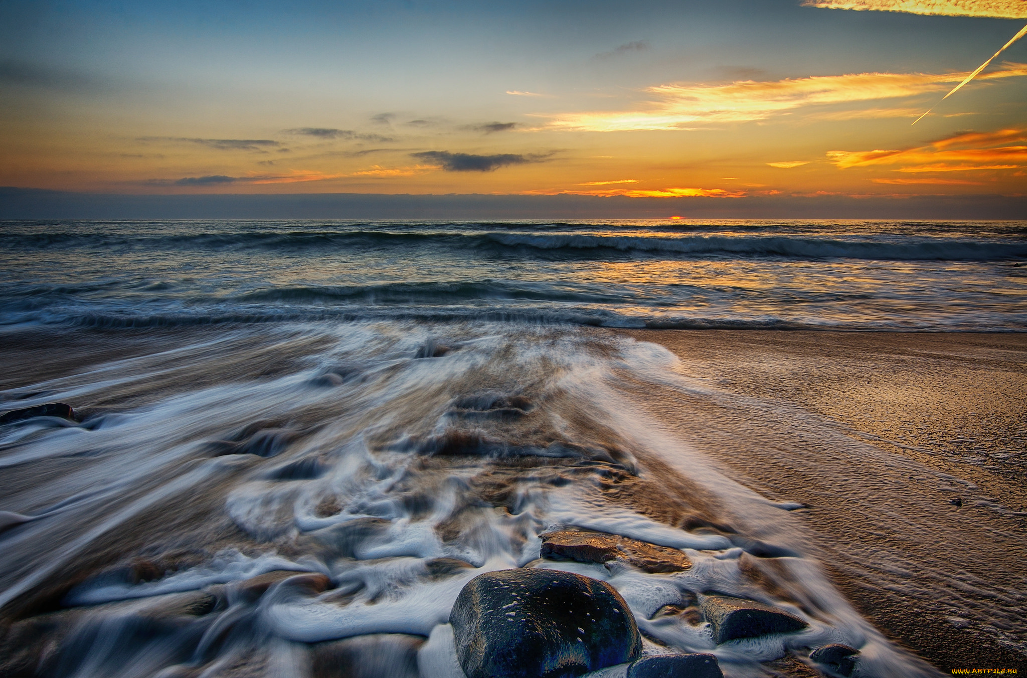 природа, побережье, море, берег