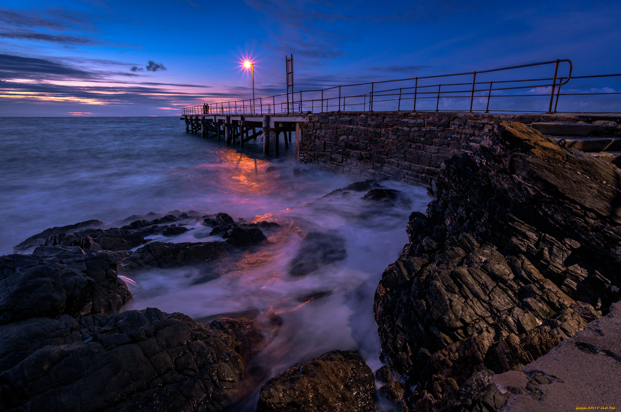 природа, побережье, простор