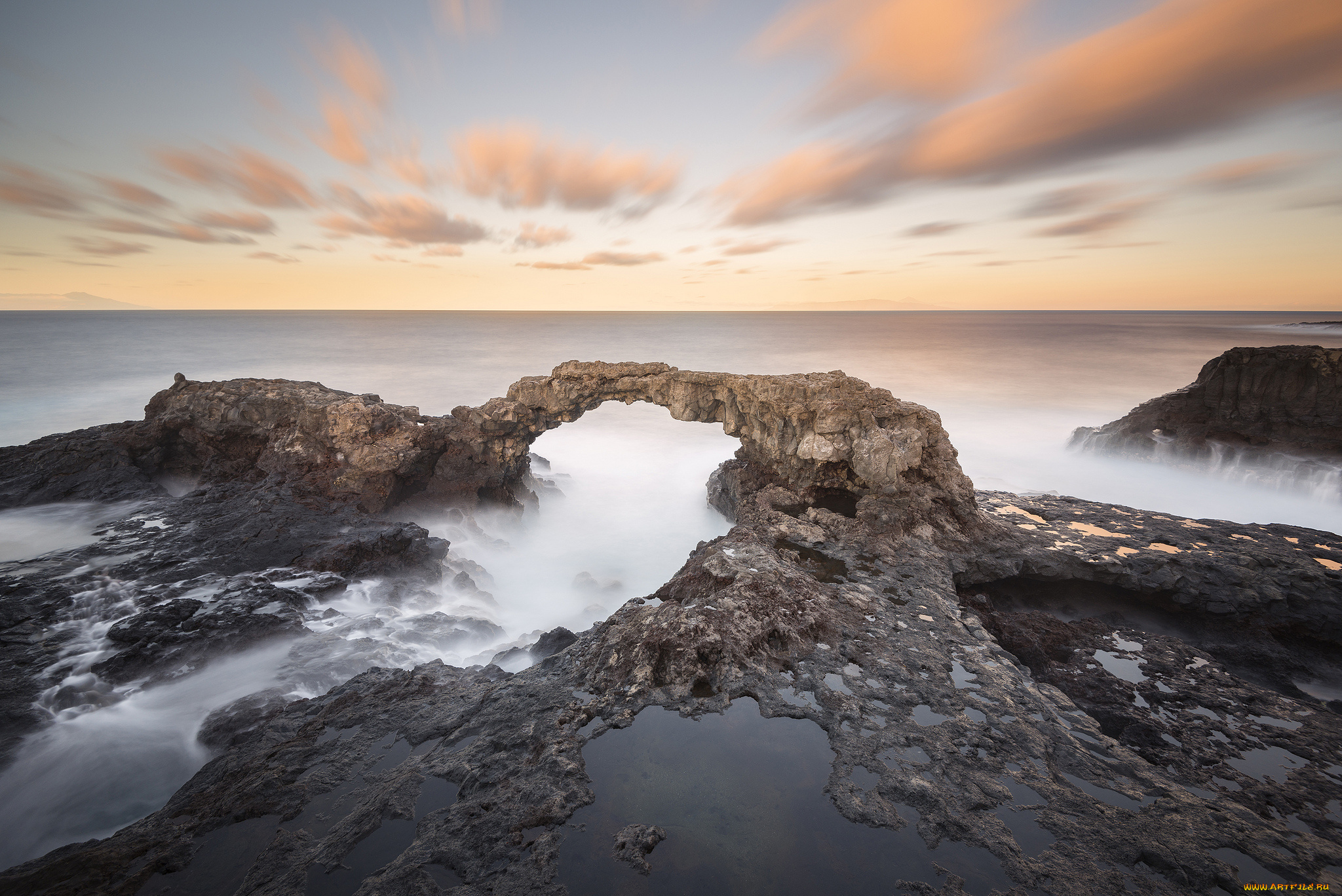 природа, побережье, море, берег