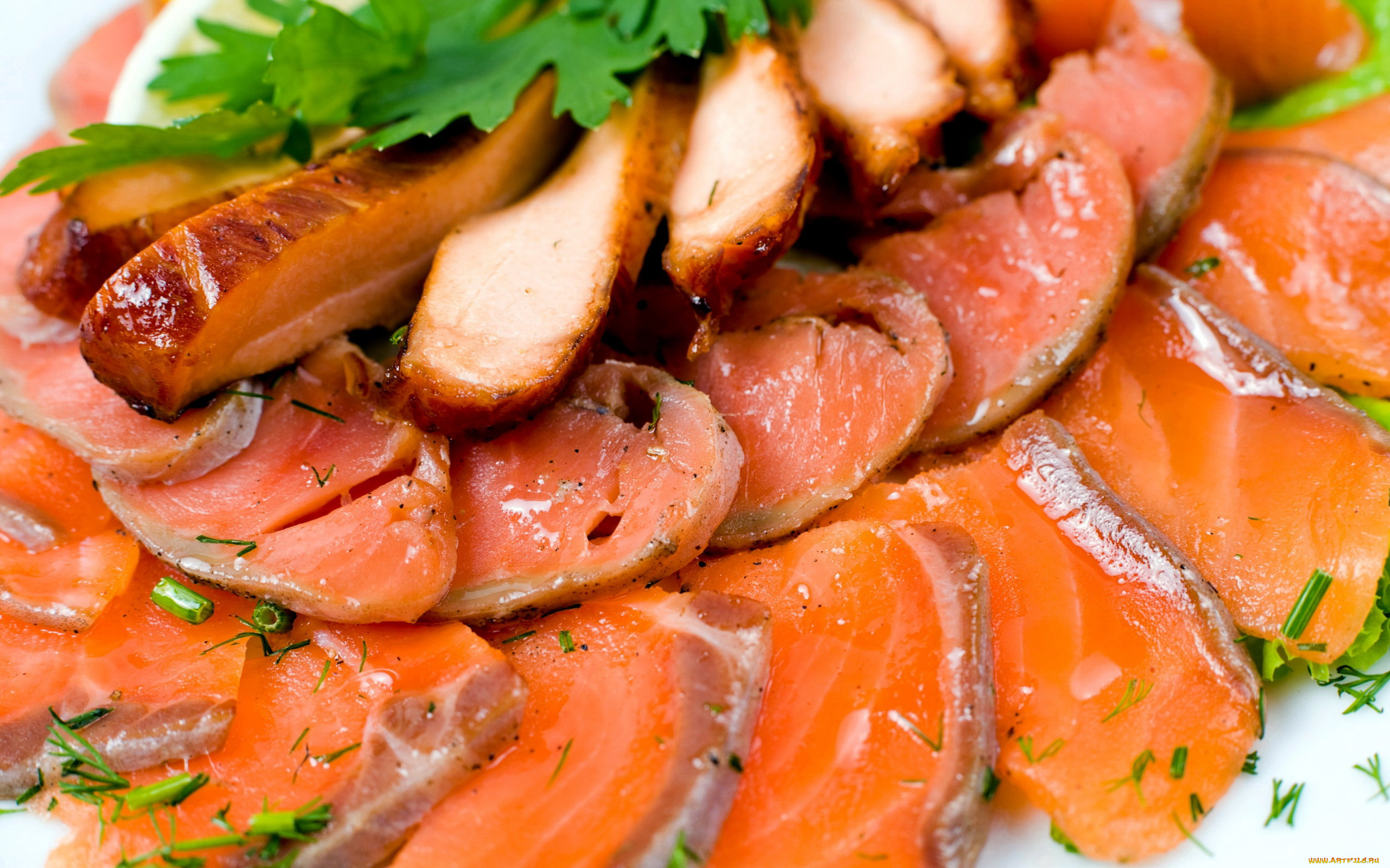 еда, рыбные, блюда, , с, морепродуктами, форель