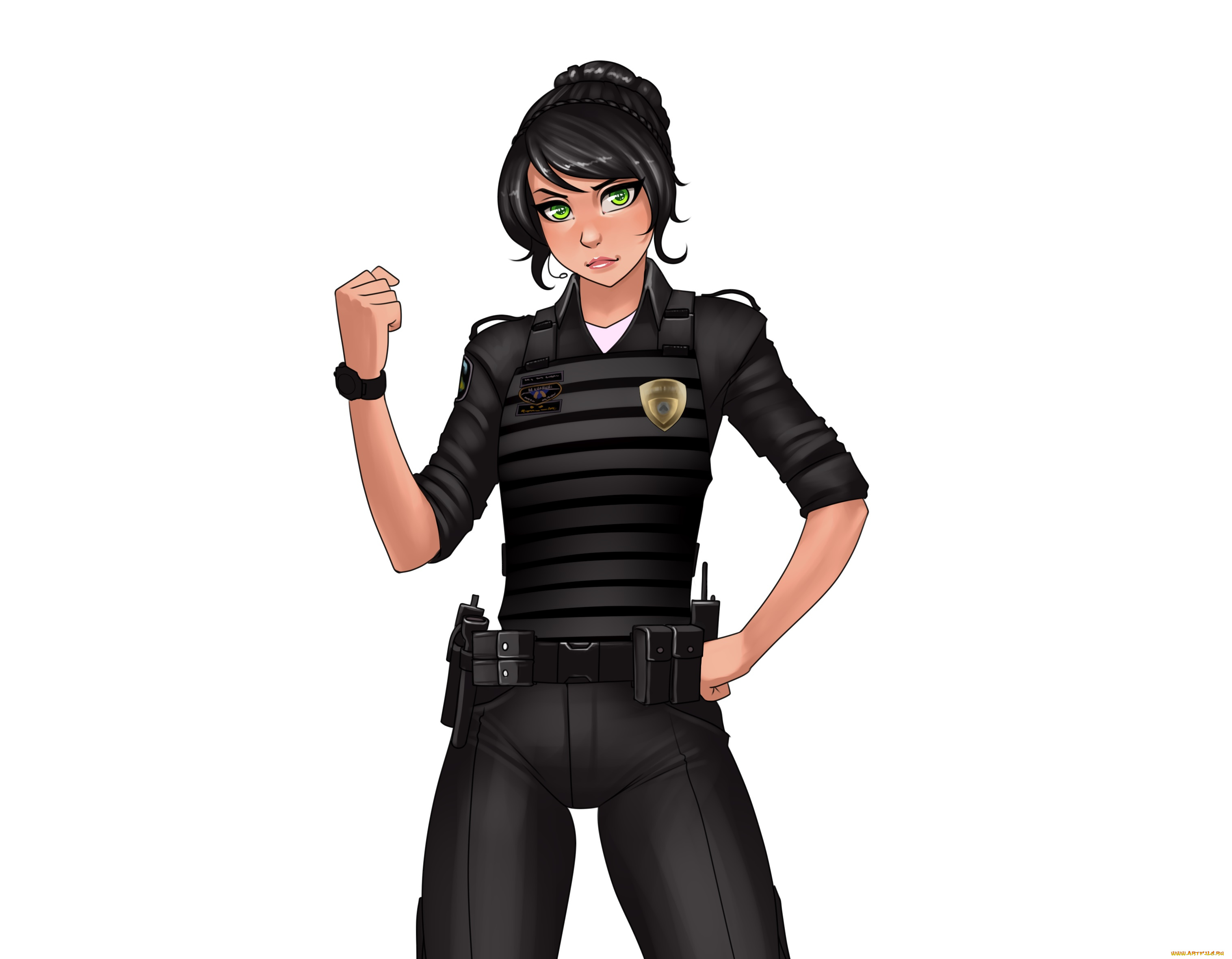 рисованное, люди, девушка, взгляд, фон