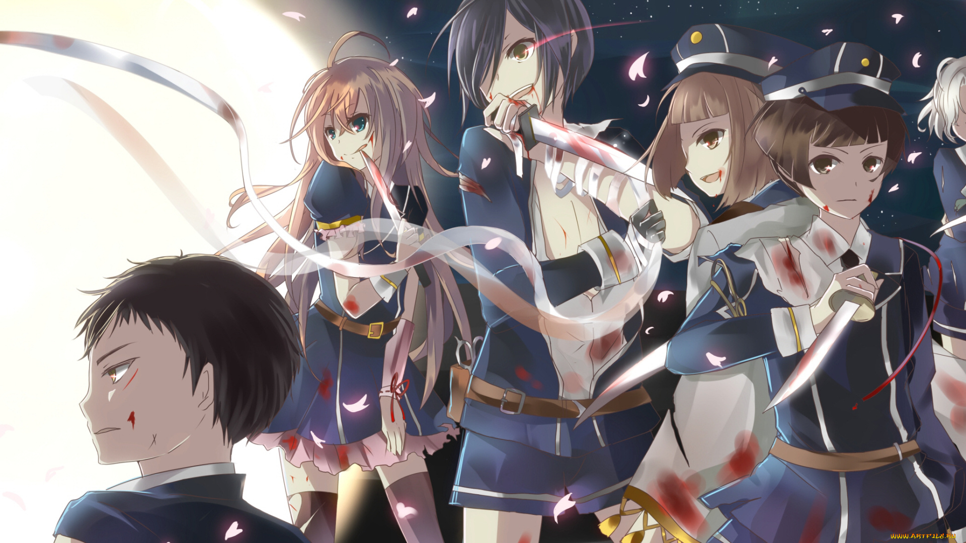 аниме, touken, ranbu, танец, мечей, персонажи