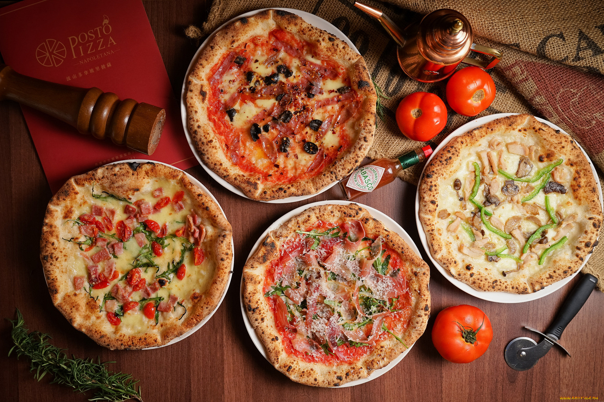 еда, пицца, снедь, помидоры, томаты