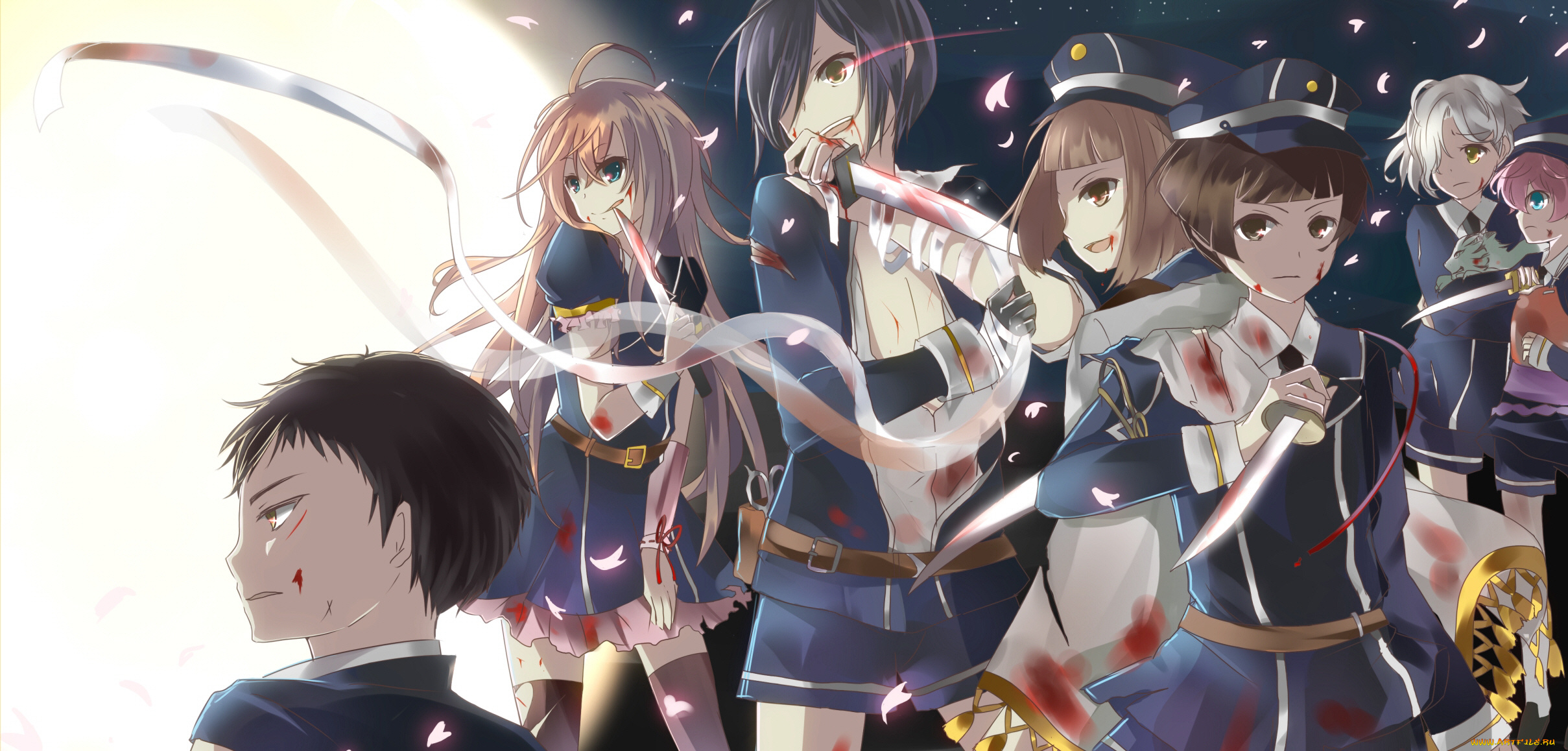 аниме, touken, ranbu, танец, мечей, персонажи