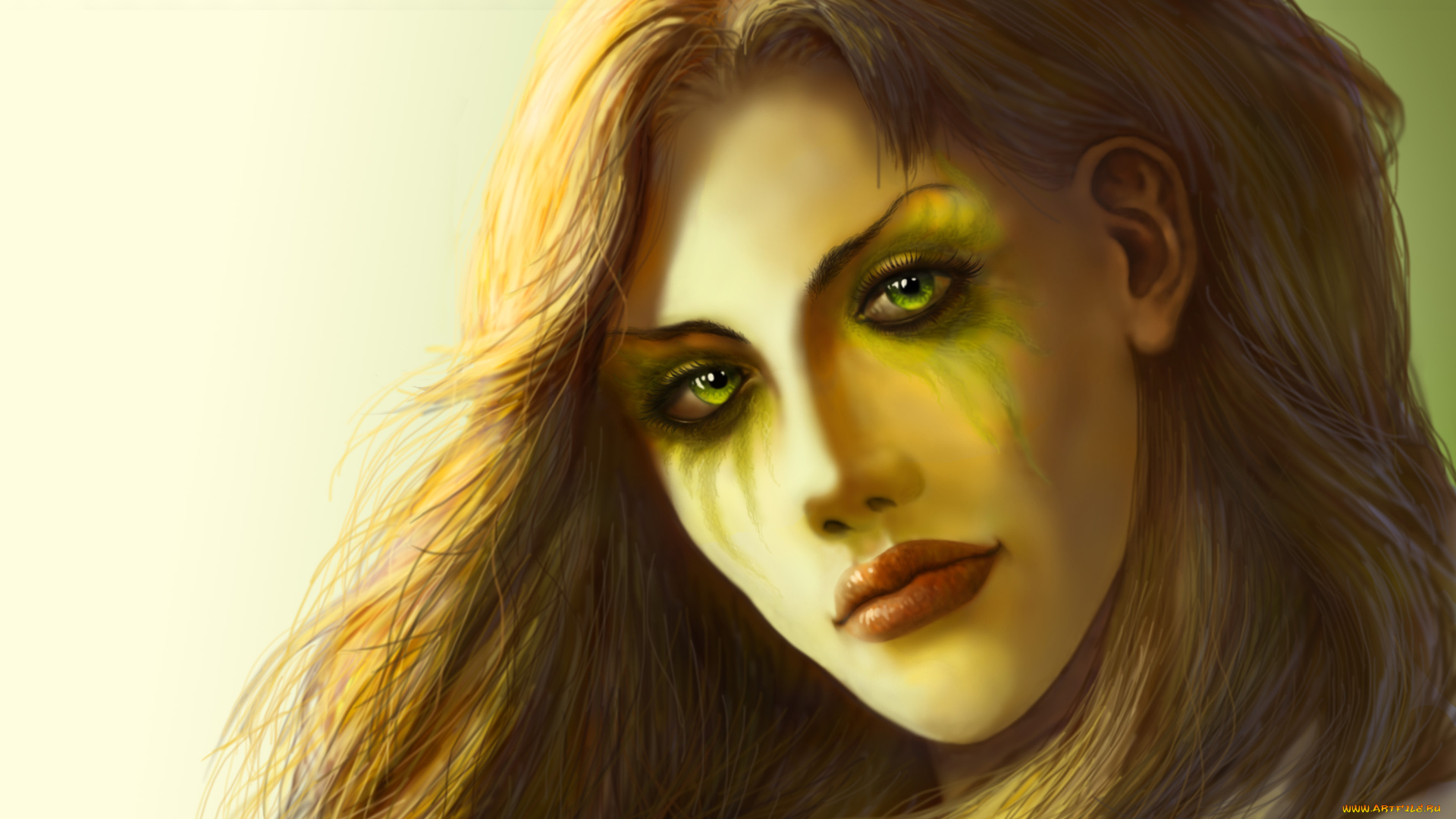 фэнтези, девушки, девушка, фон, взгляд, макияж